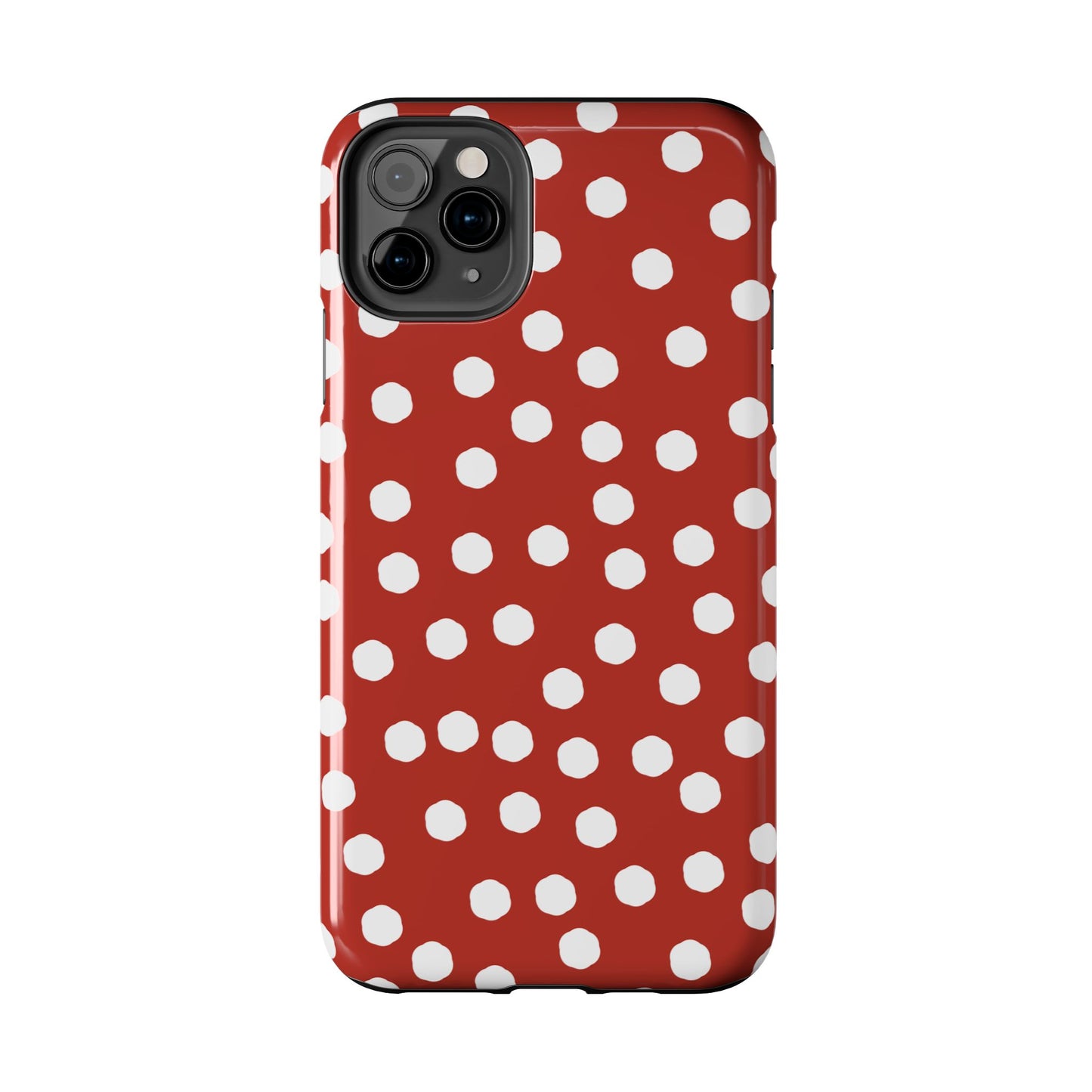 Jumbo Dots Red / White Phone Case