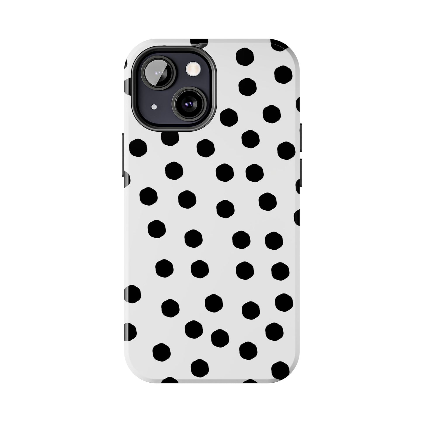 Jumbo Dots White / Black Phone Case