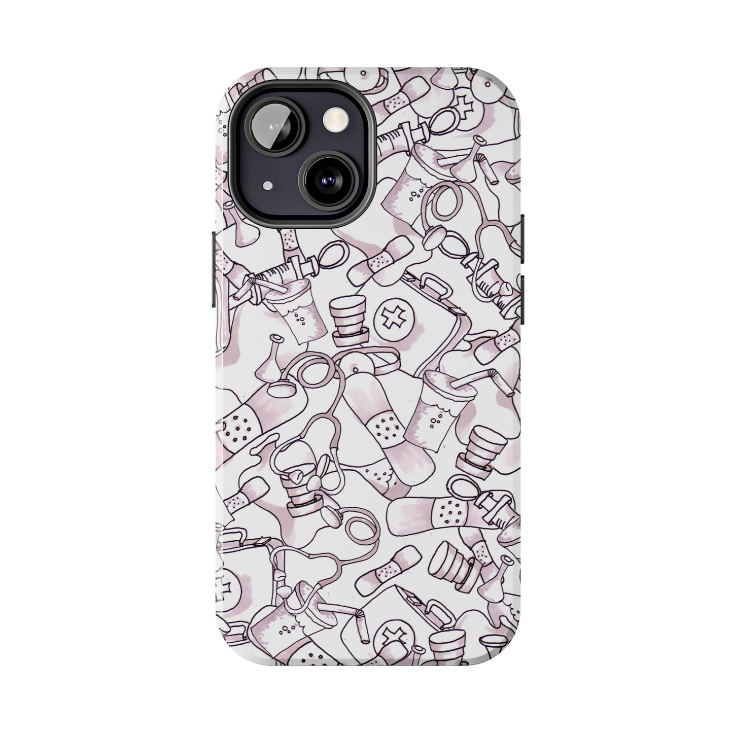Med Stuff White Phone Case