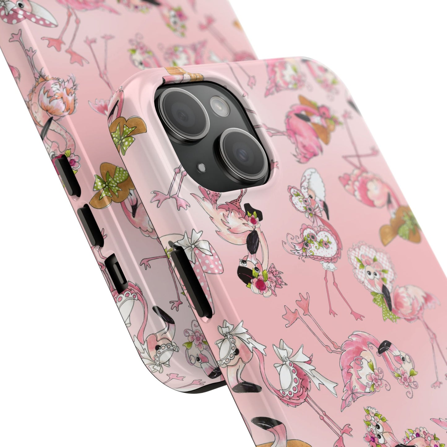 Tossed Flams Pink Phone Case