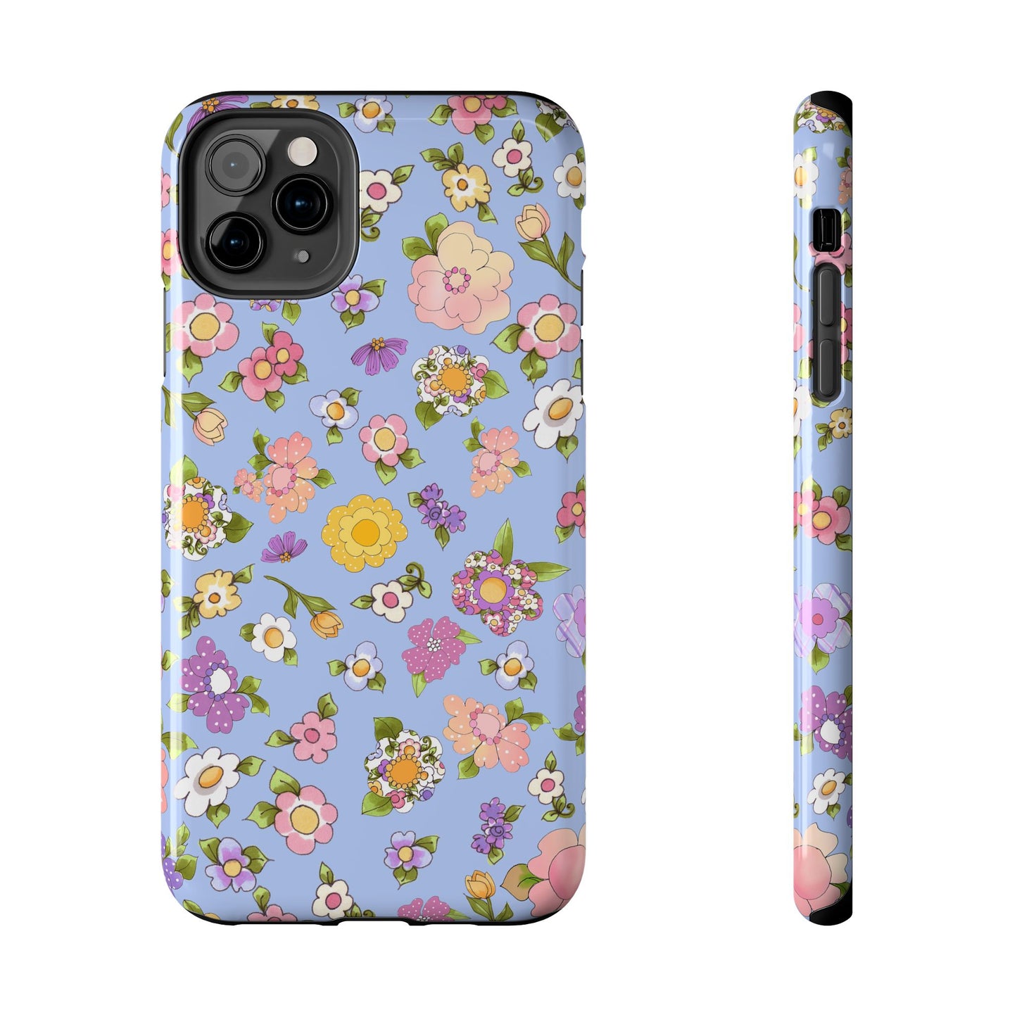 Flowery Blue Phone Case