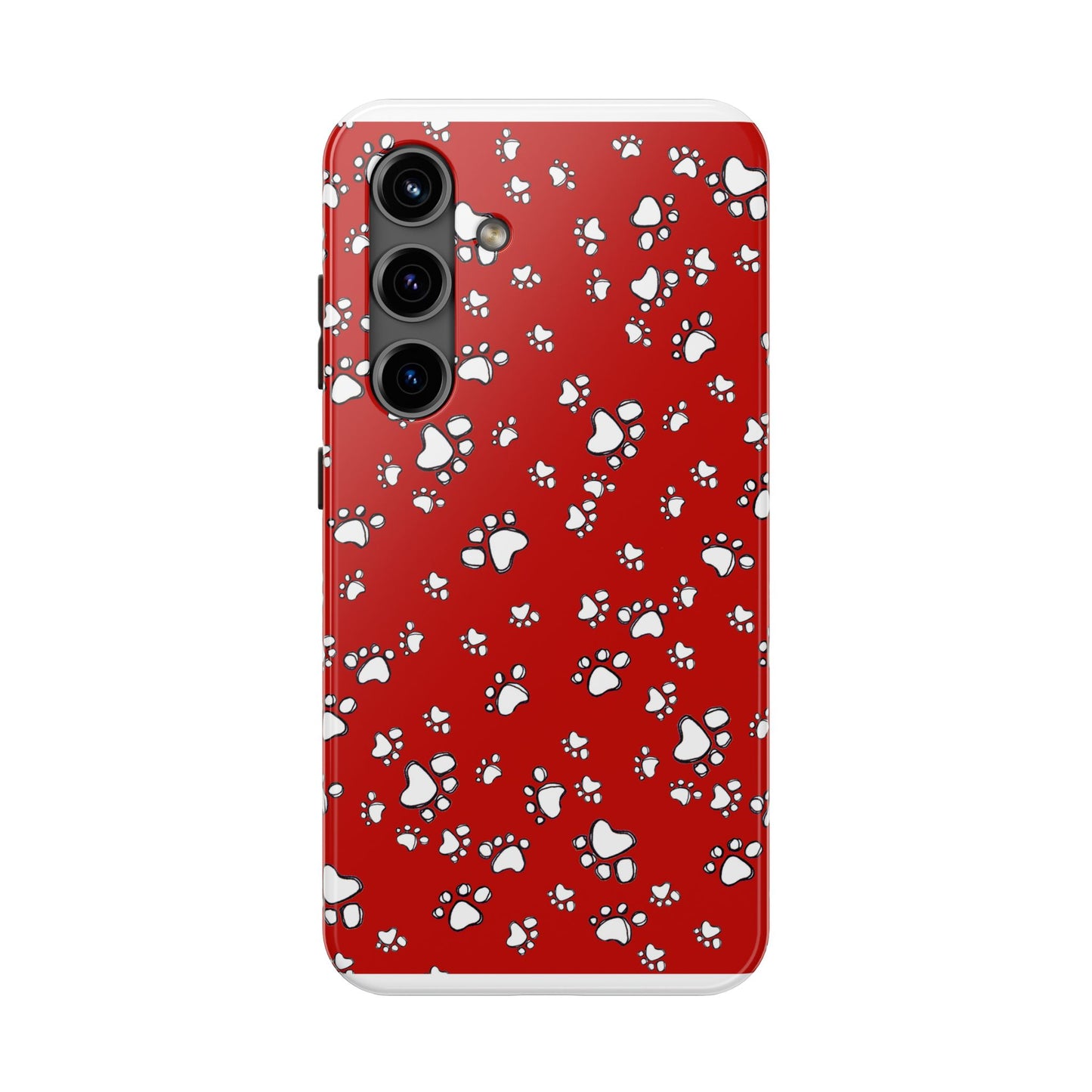 Paw Flakes Red Phone Case