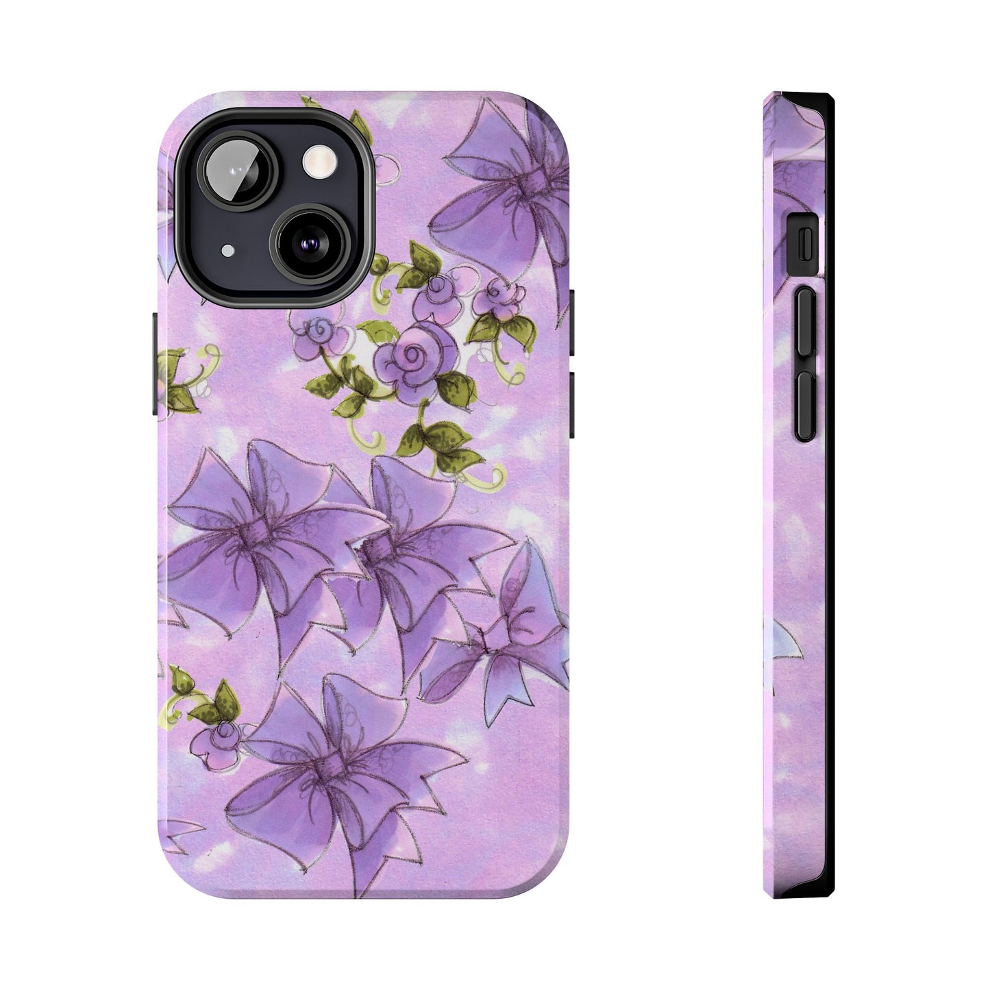 Bows & Flowers Purple Phone Case
