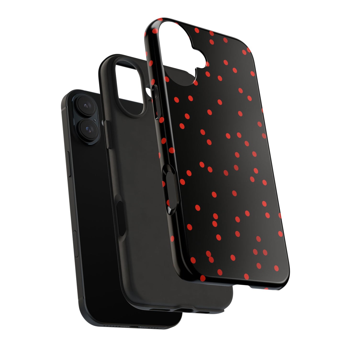 Space Dots Black / Red Phone Case