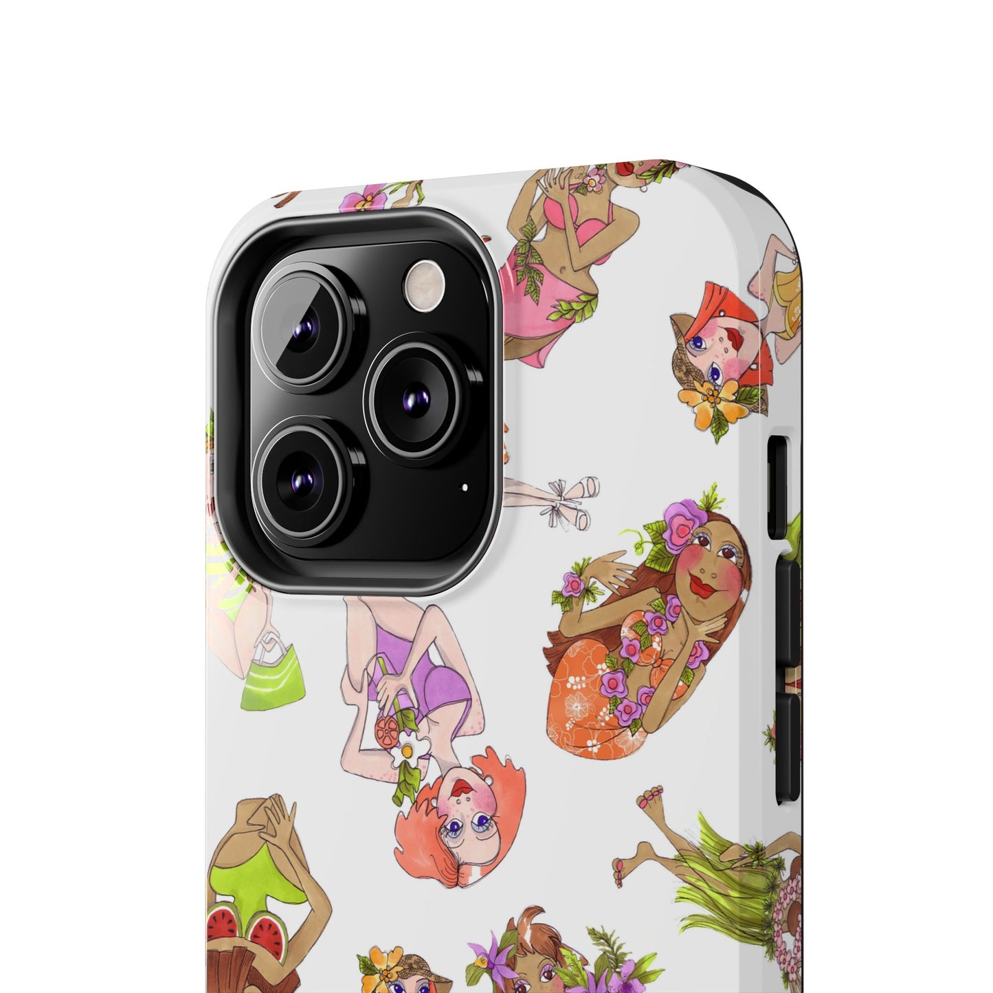 Island Toss White Phone Case