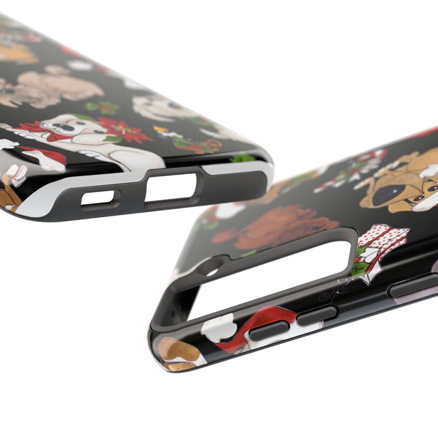 Doggie Toss Black Phone Case