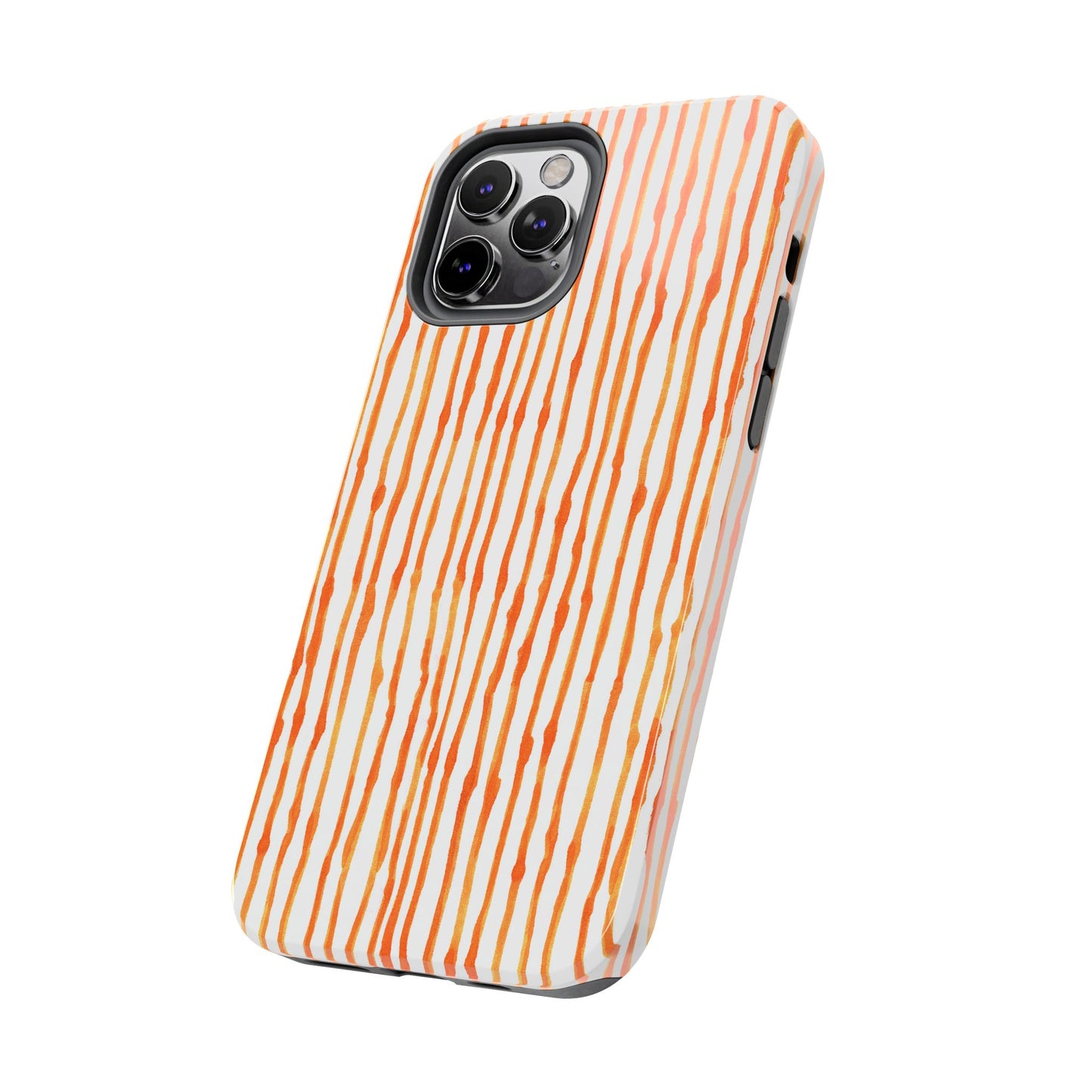Faux Seersucker Orange / White Phone Case