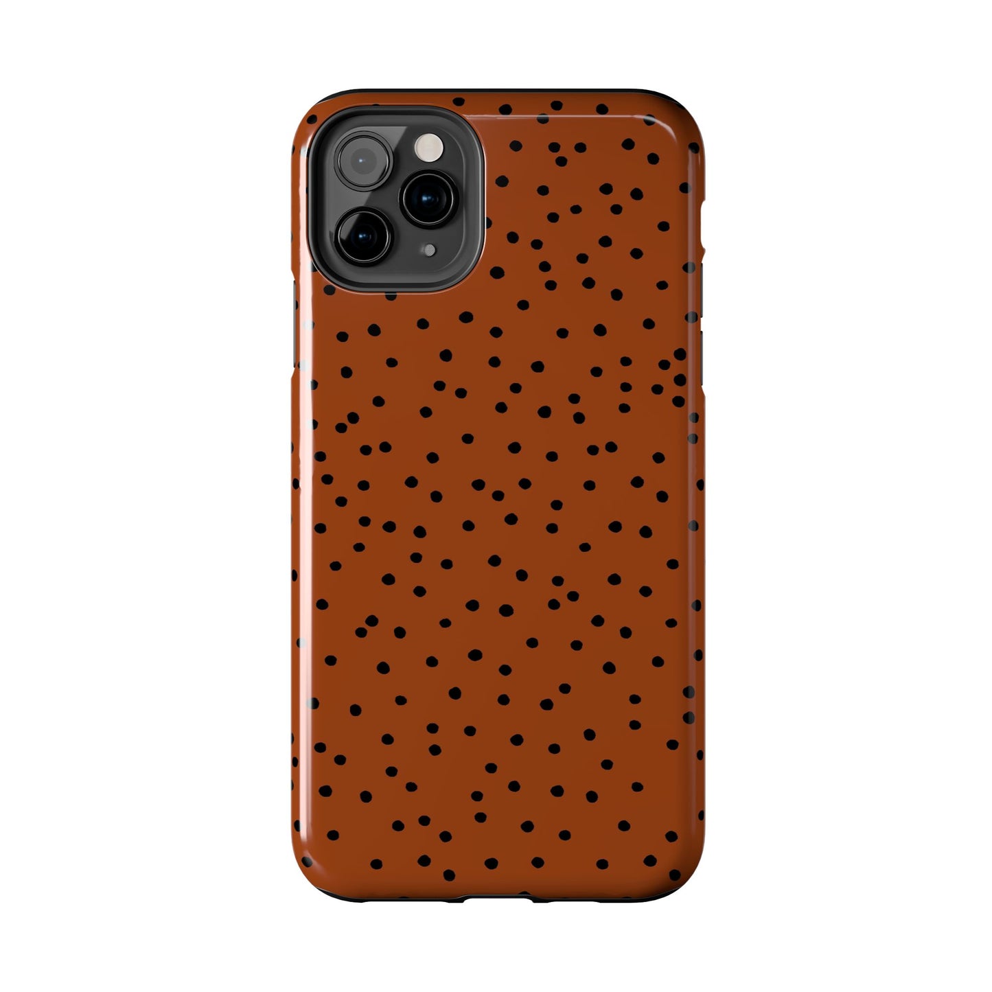 Dinky Dots Bronze / Black Phone Case