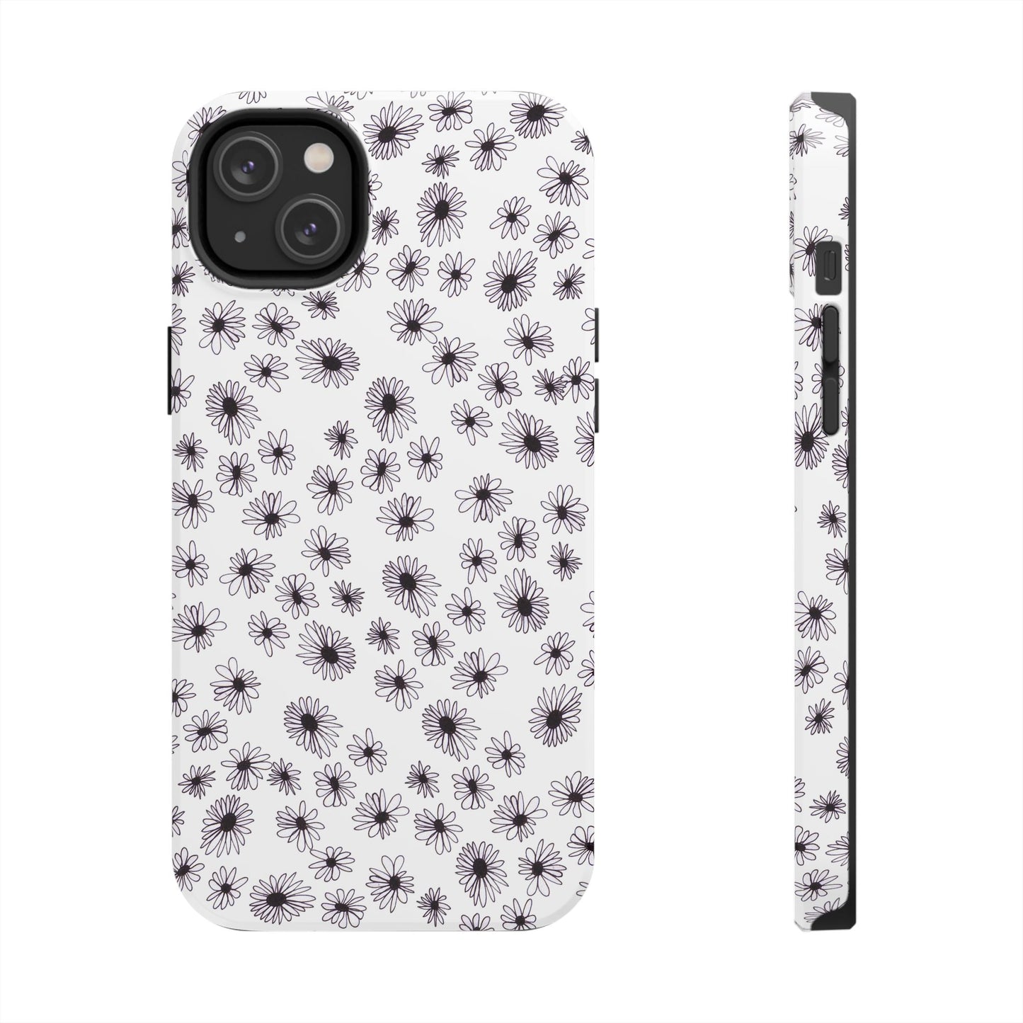 Random Daisy White / Black Phone Case