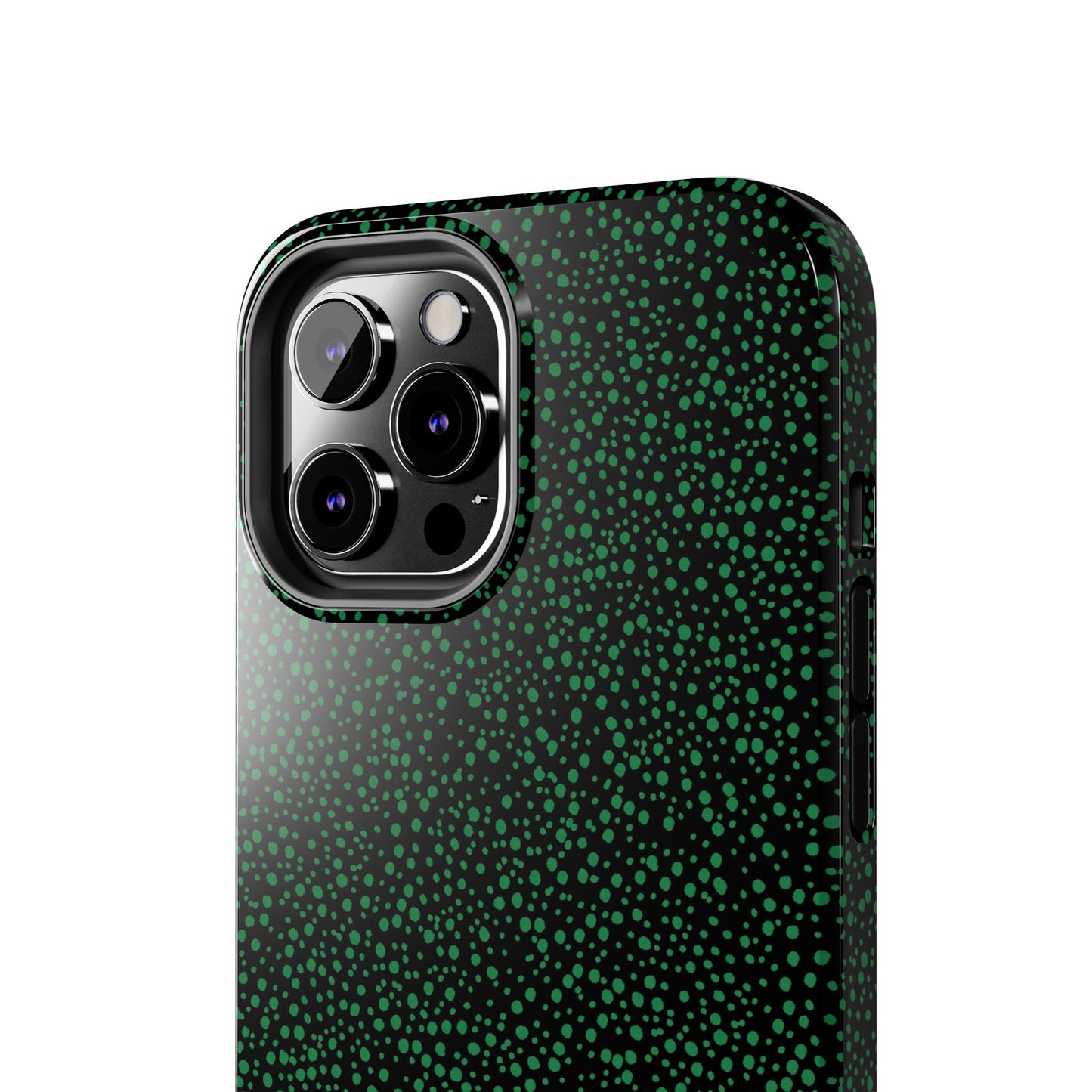 Confetti Black / Green Phone Case