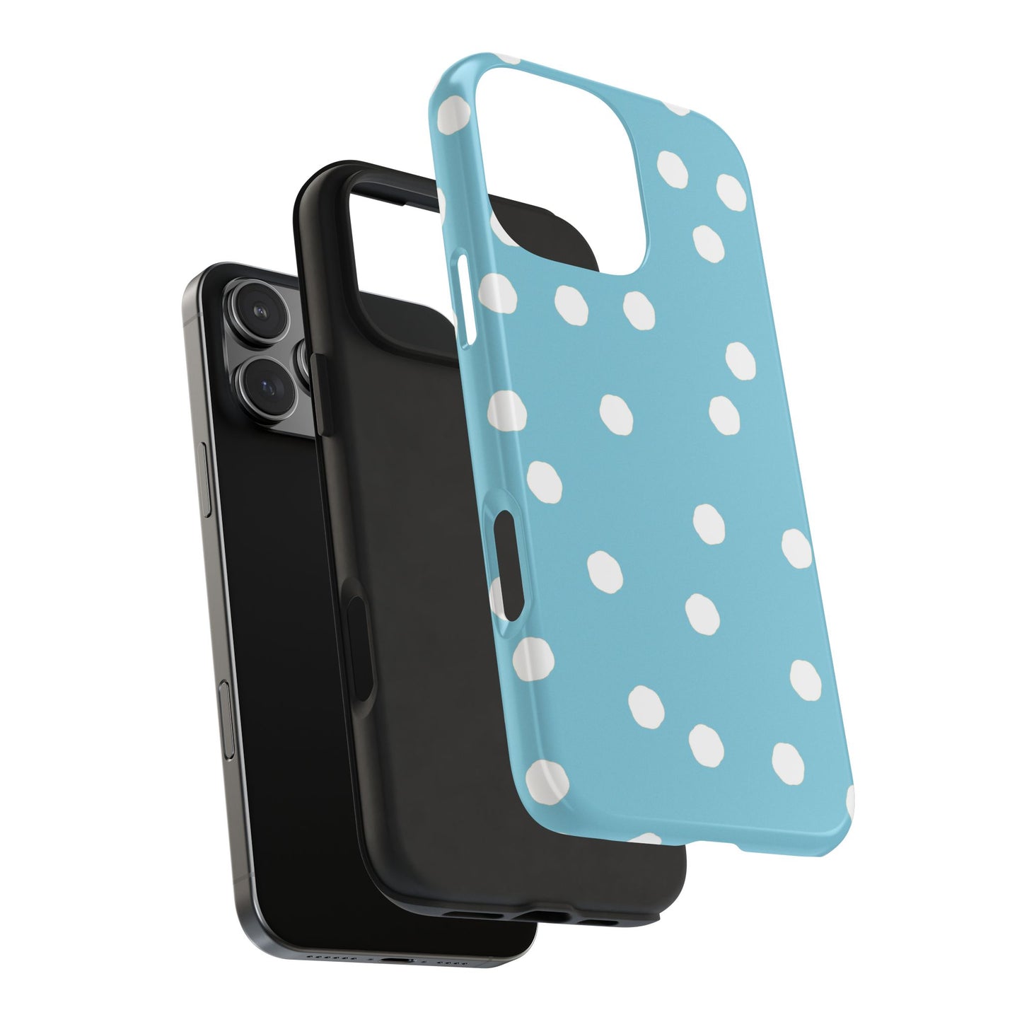 Jumbo Dots Turquoise / White Phone Case