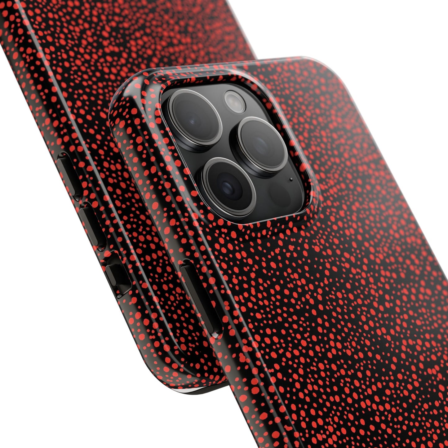 Confetti Red / Black Phone Case