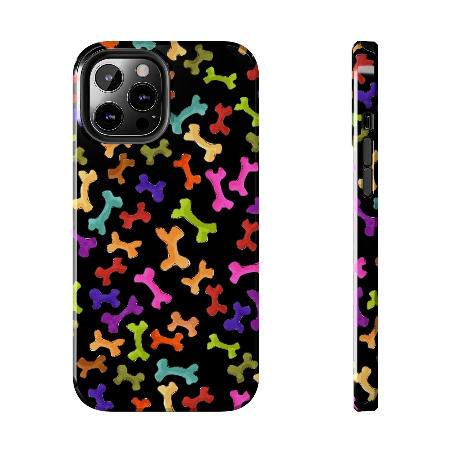 Happy Bones Black Phone Case