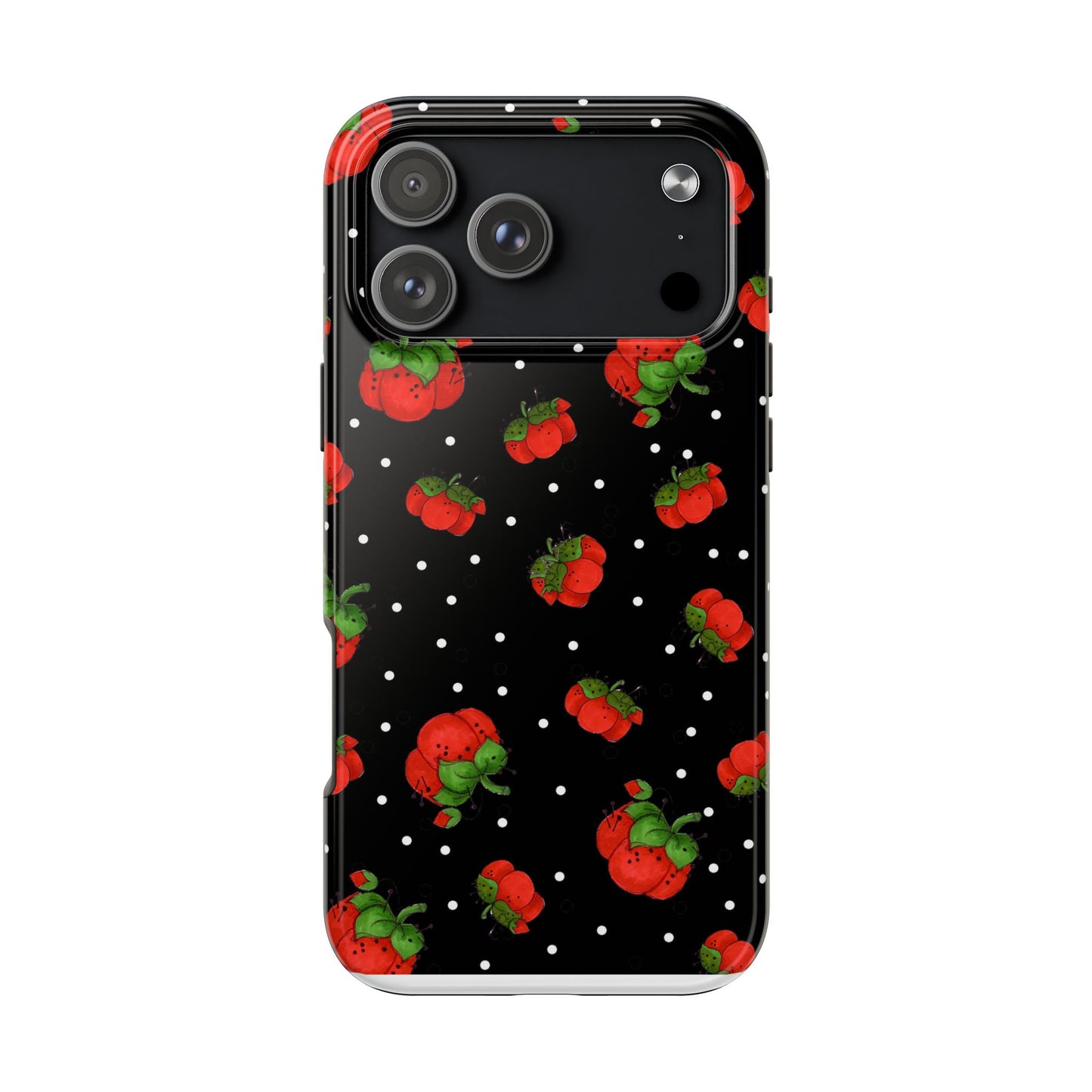 Pin Dots Black Phone Case