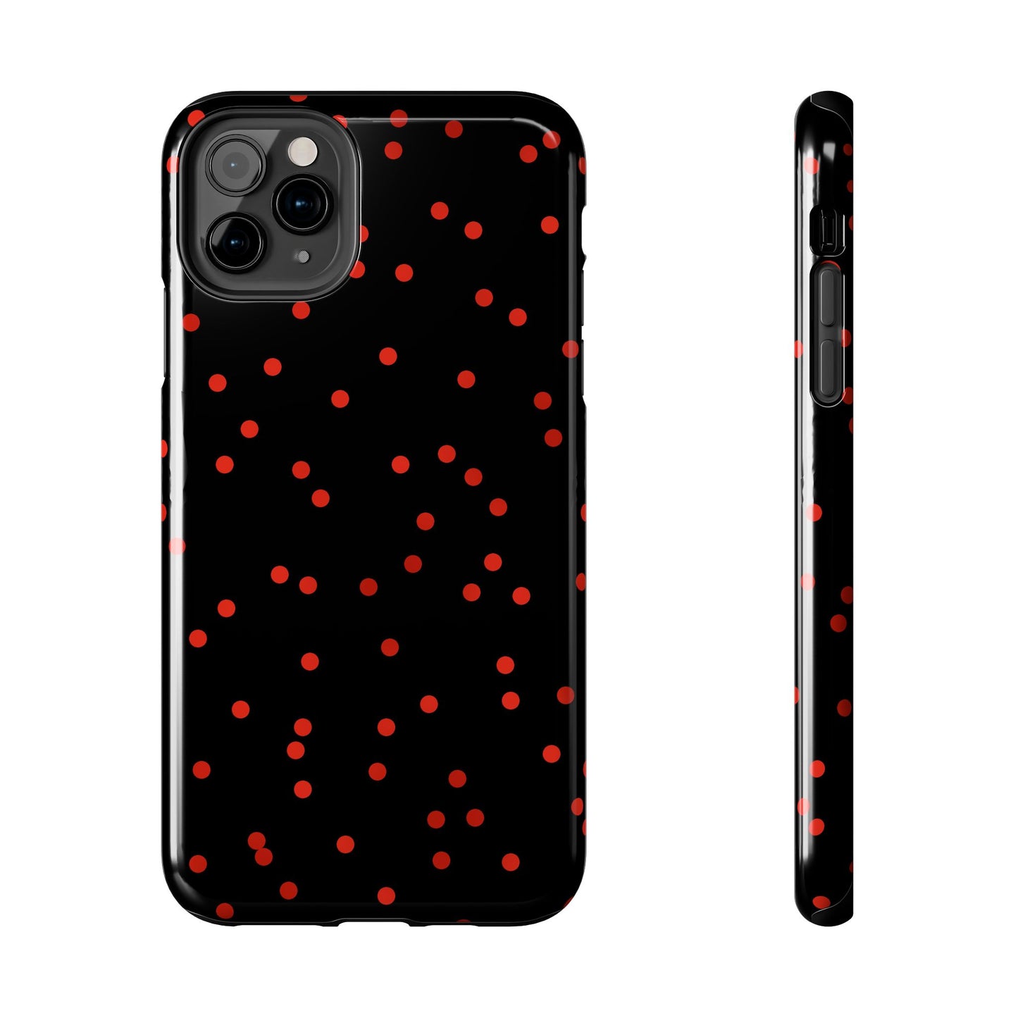 Space Dots Black / Red Phone Case