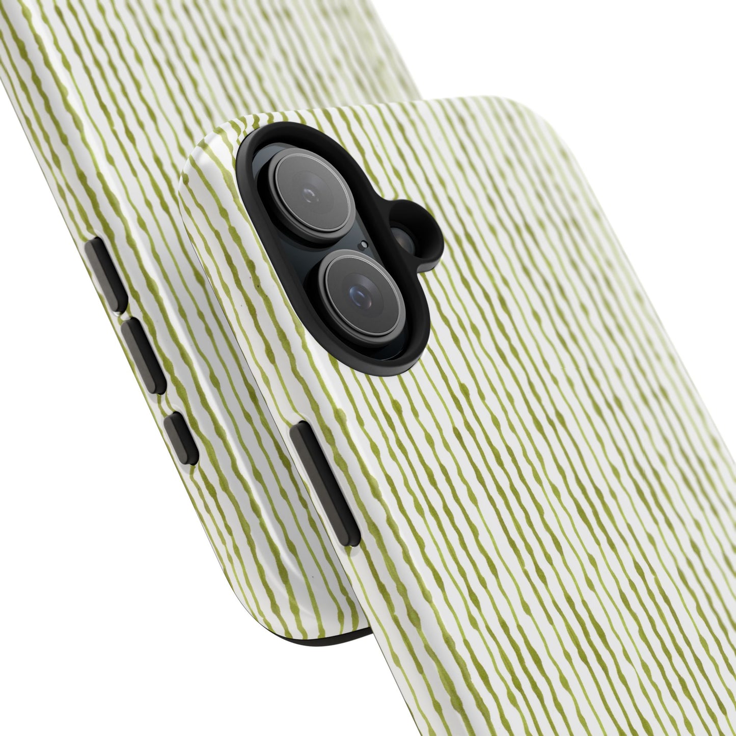 Faux Seersucker White / Green Phone Case