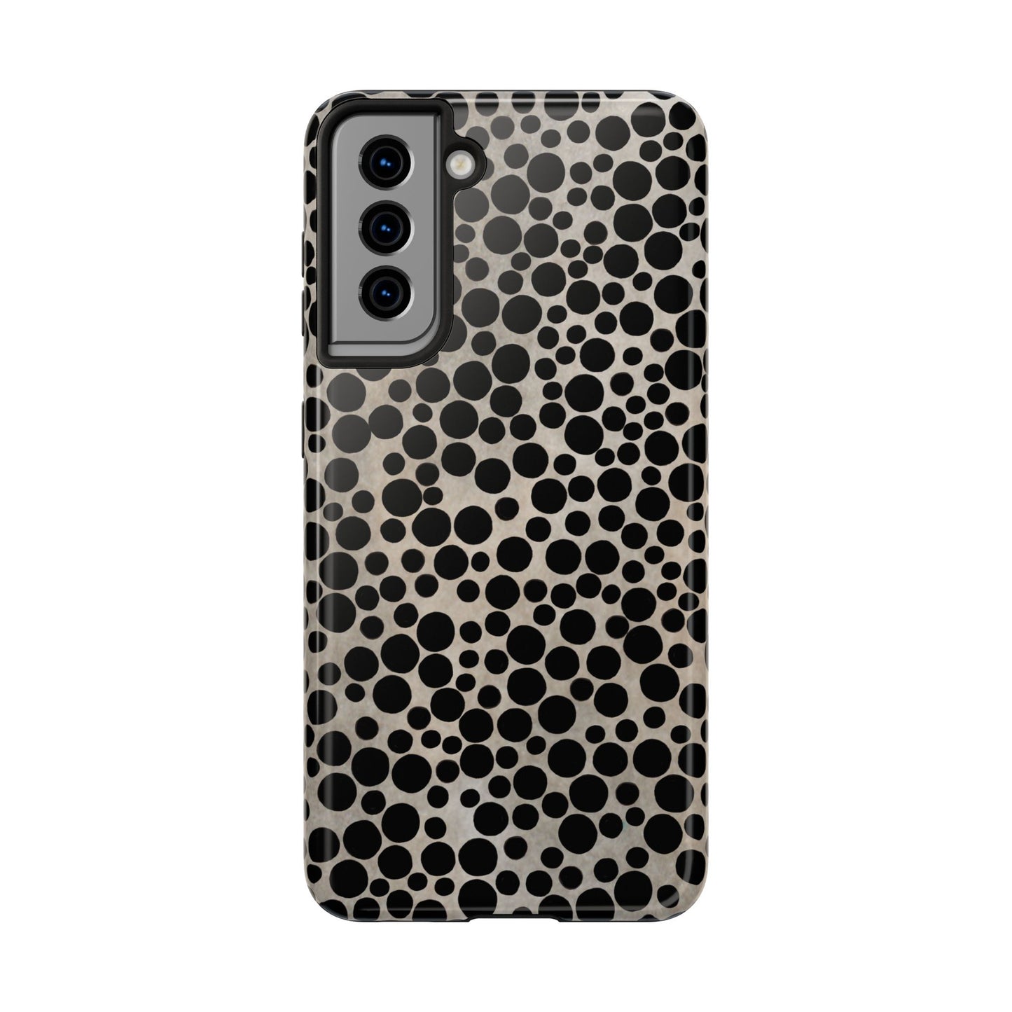 Felt Dots Silver Phone Case