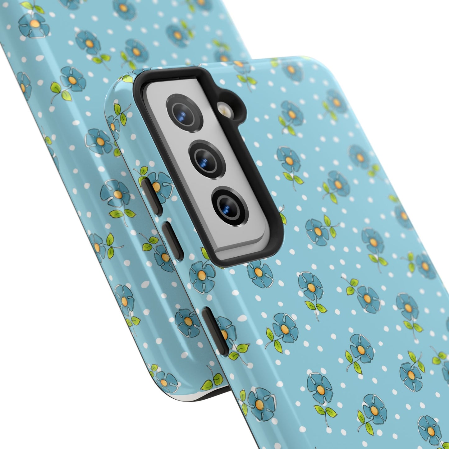 Daisy Dots Turquoise Phone Case