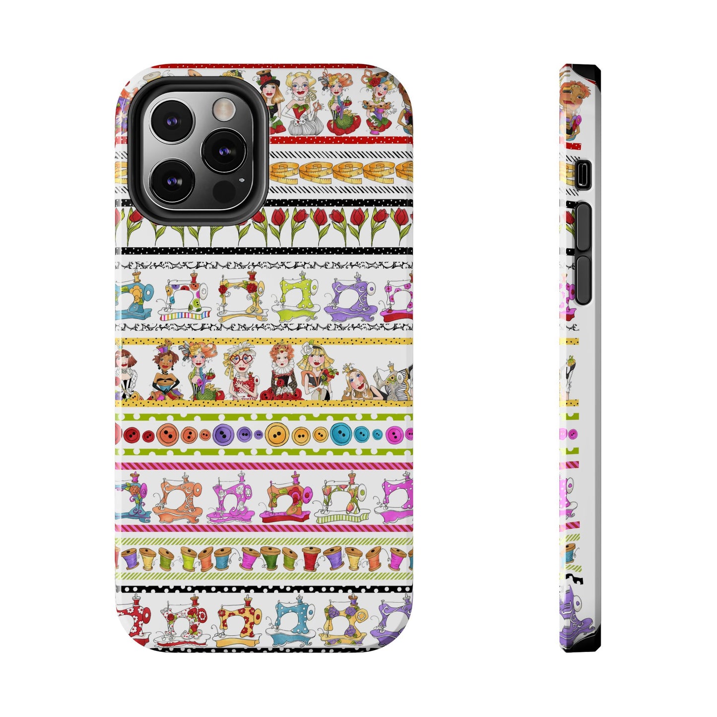 Curious Border White Phone Case