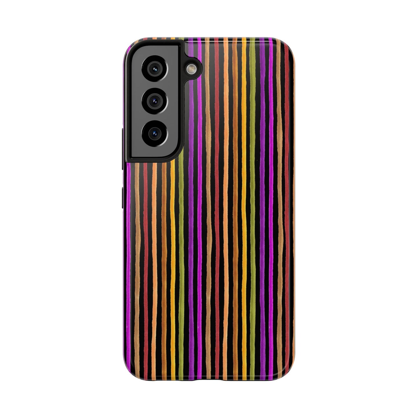 Spice Stripe Black Phone Case