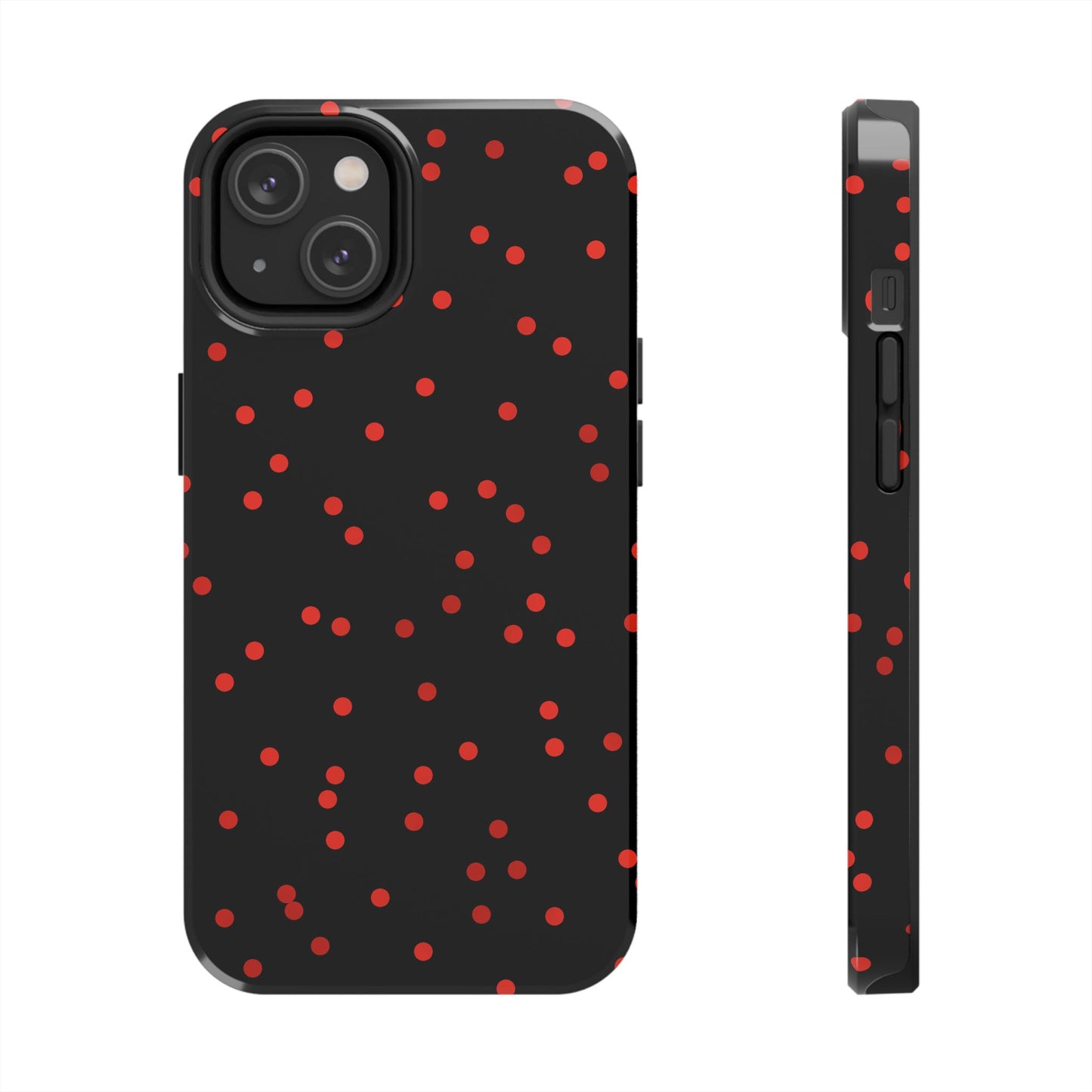 Space Dots Black / Red Phone Case