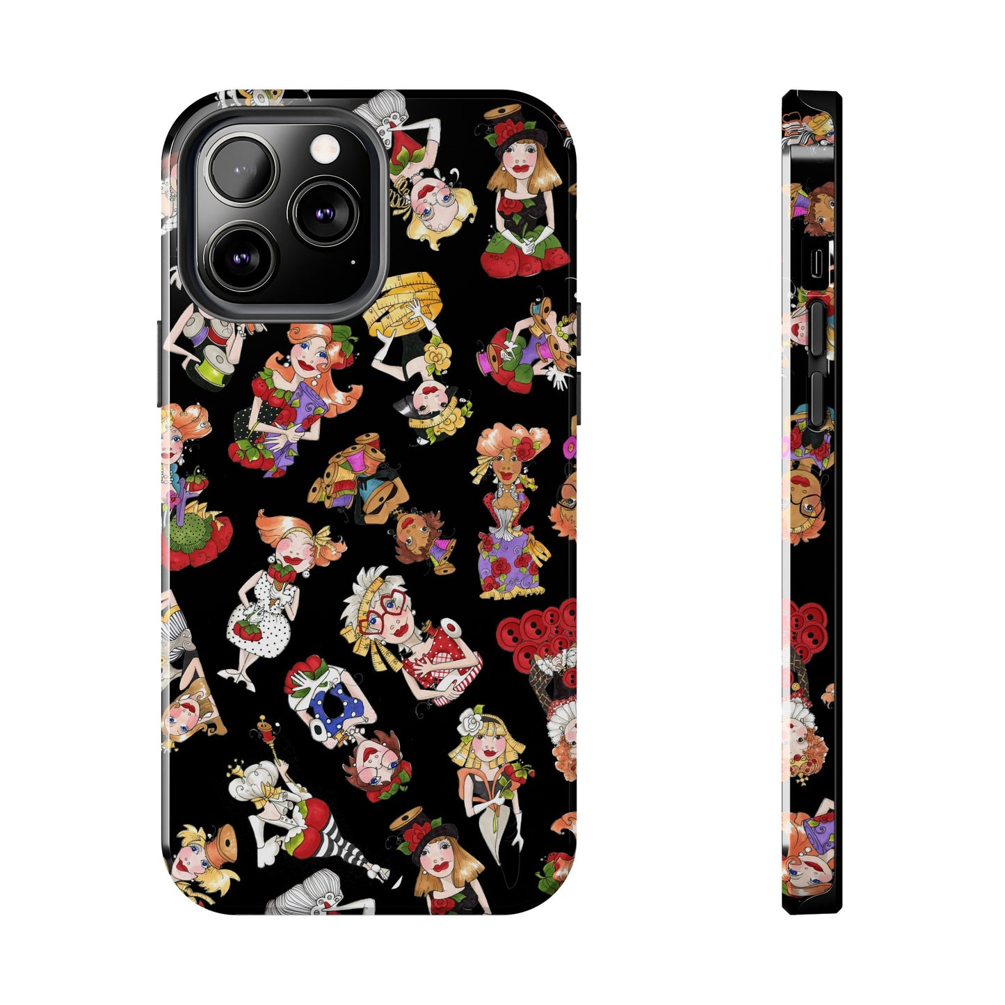 Curious Toss Black Phone Case