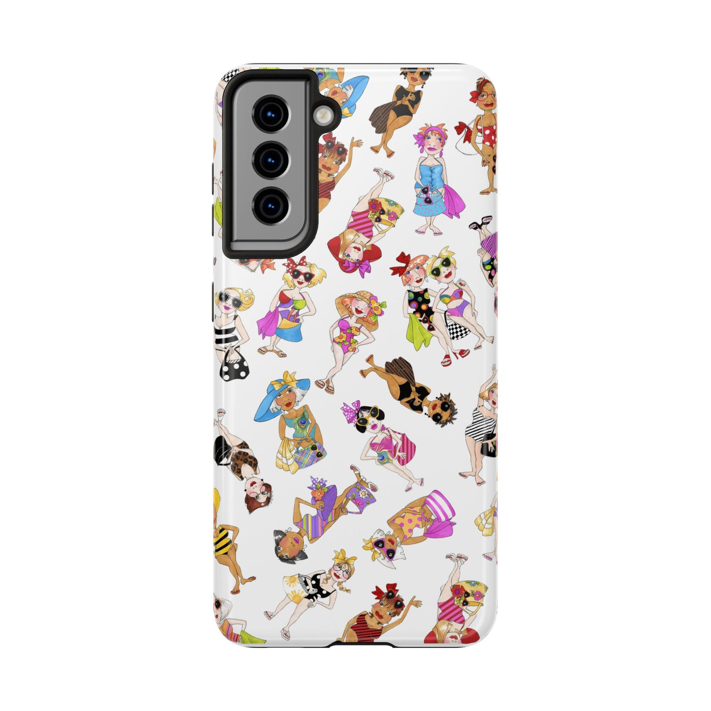 Tossed Beauties White Phone Case