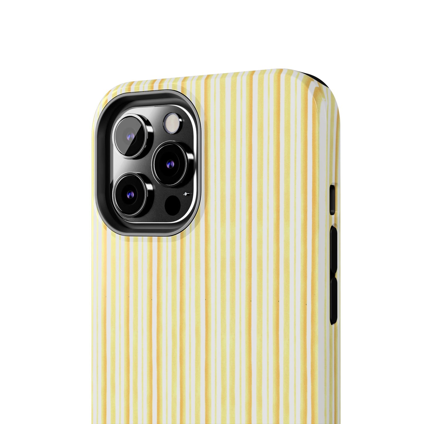 Tri Stripe Yellow Phone Case