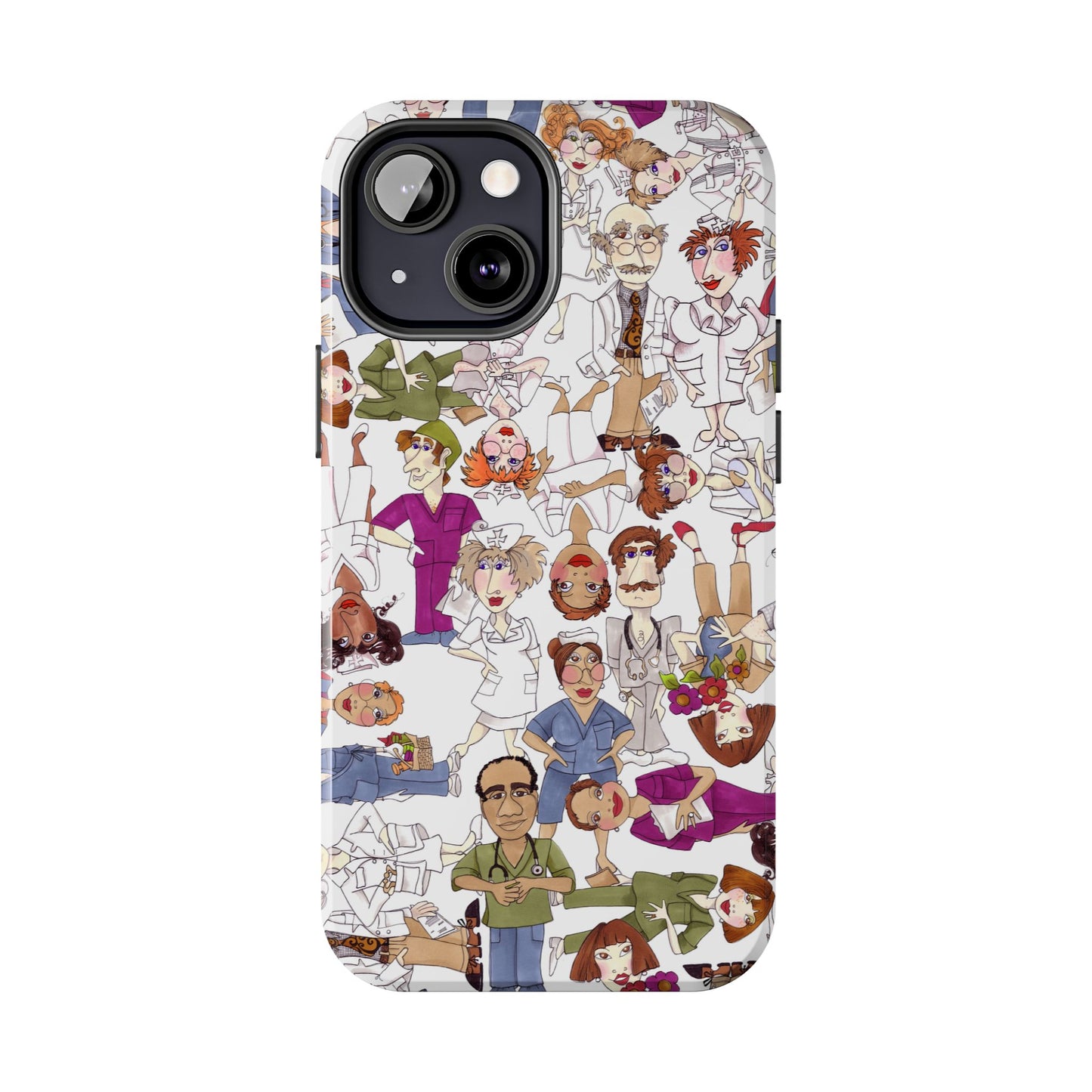 Diverse Nurse White Phone Case