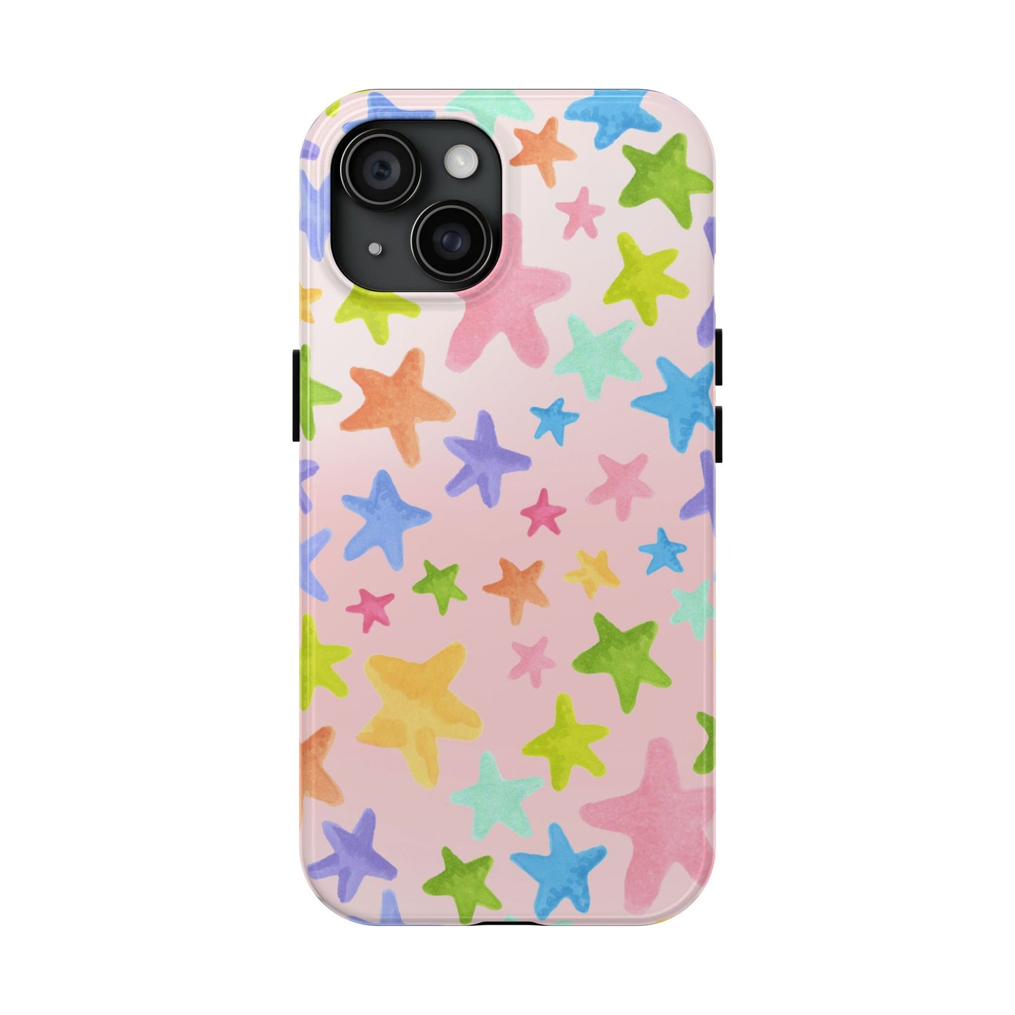 Happy Stars Pink Phone Case