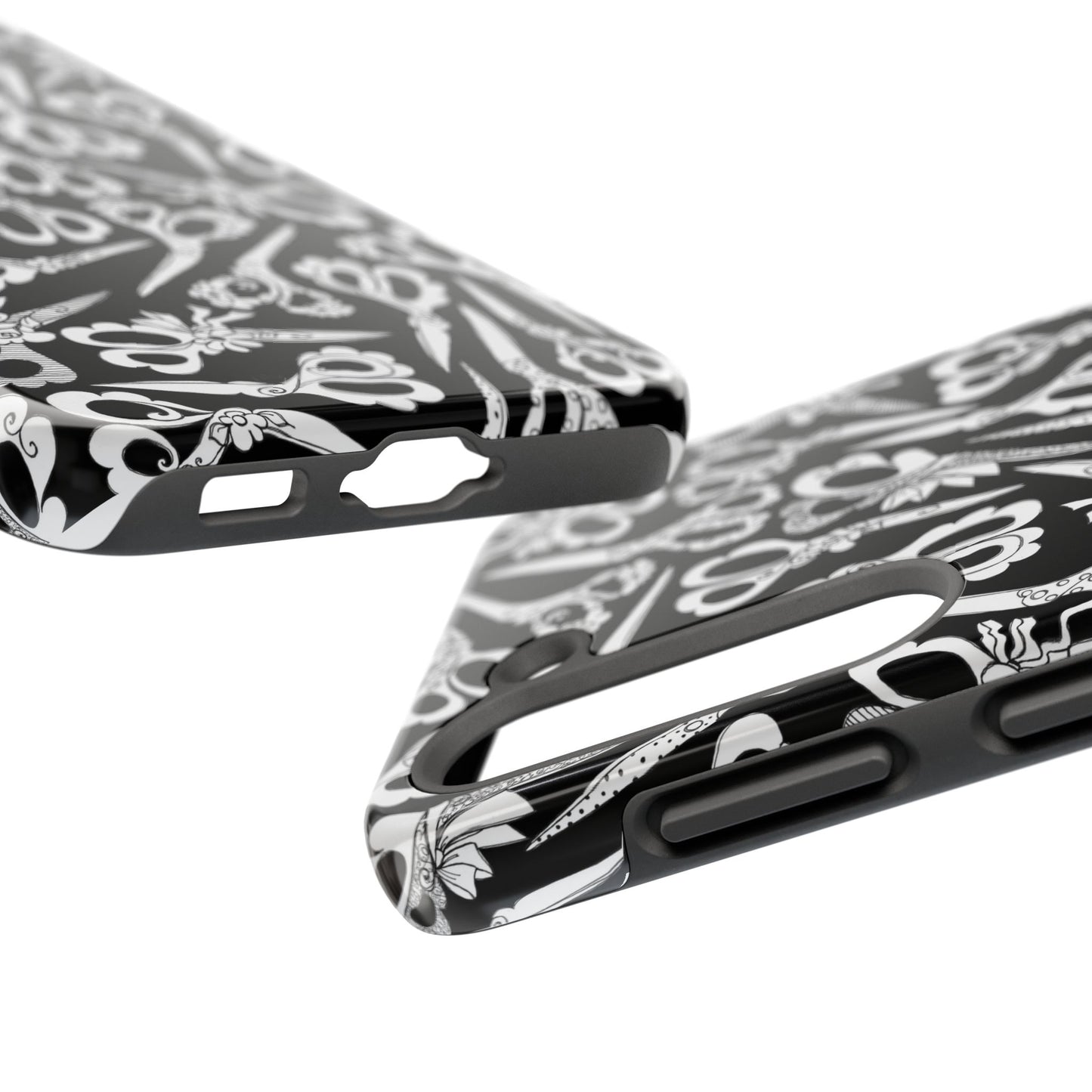 Scissor Blizzard Black Phone Case