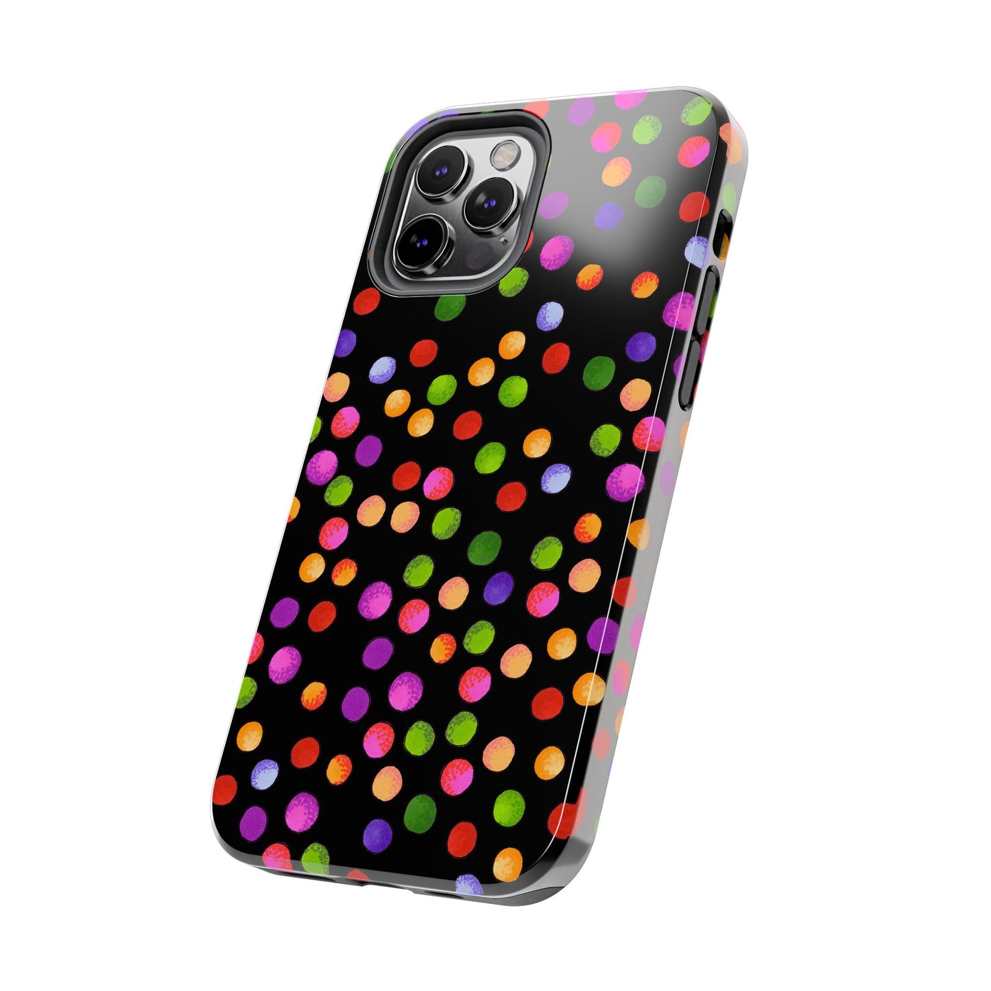 Big Fun Dots Black Phone Case