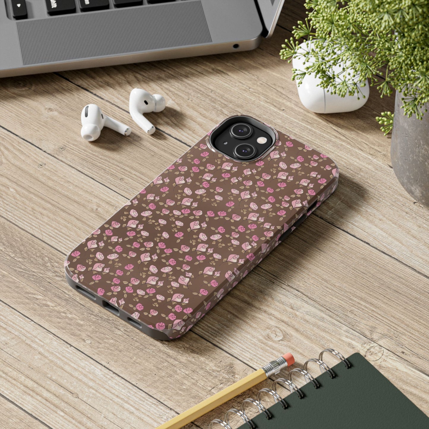 Little Bitty Roses Chocolate Phone Case