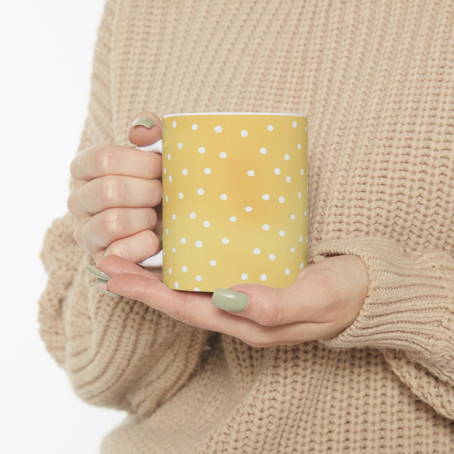 Dinky Dots Sunshine / White Cup