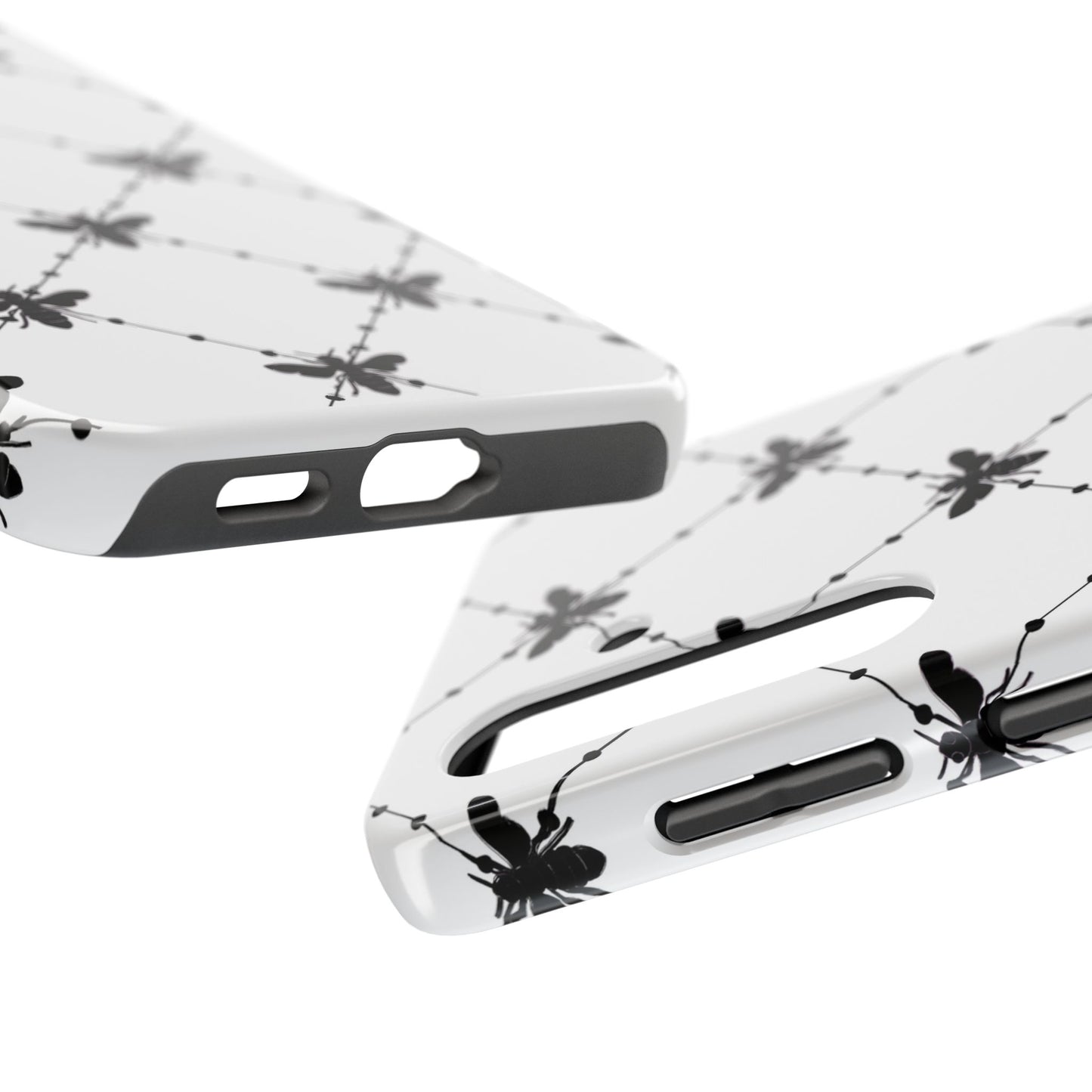 Beaded Bees White Phone Case