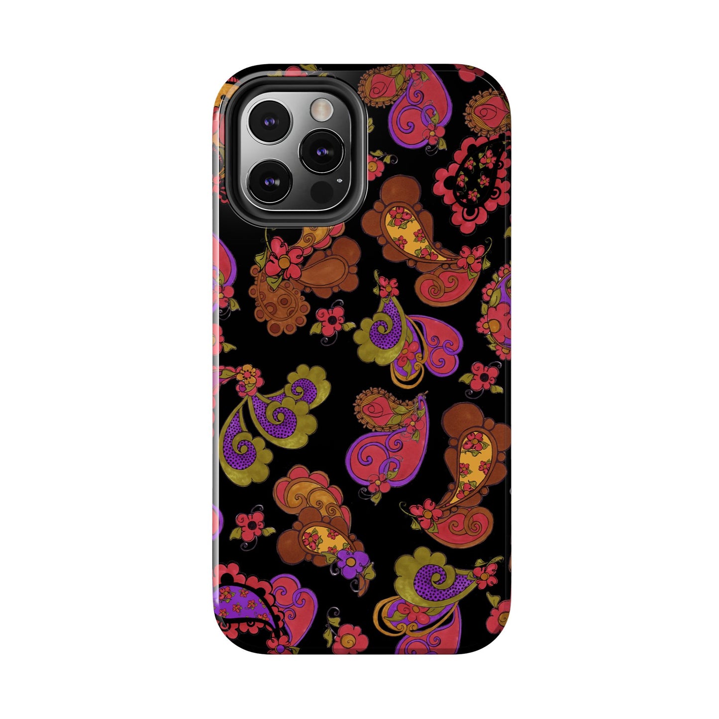 Posie Paisley Black Phone Case