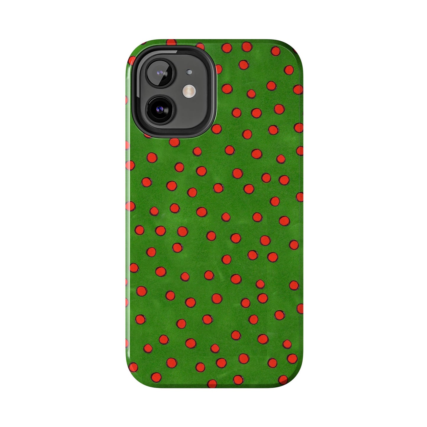 Dinky Dots Green / Red Phone Case