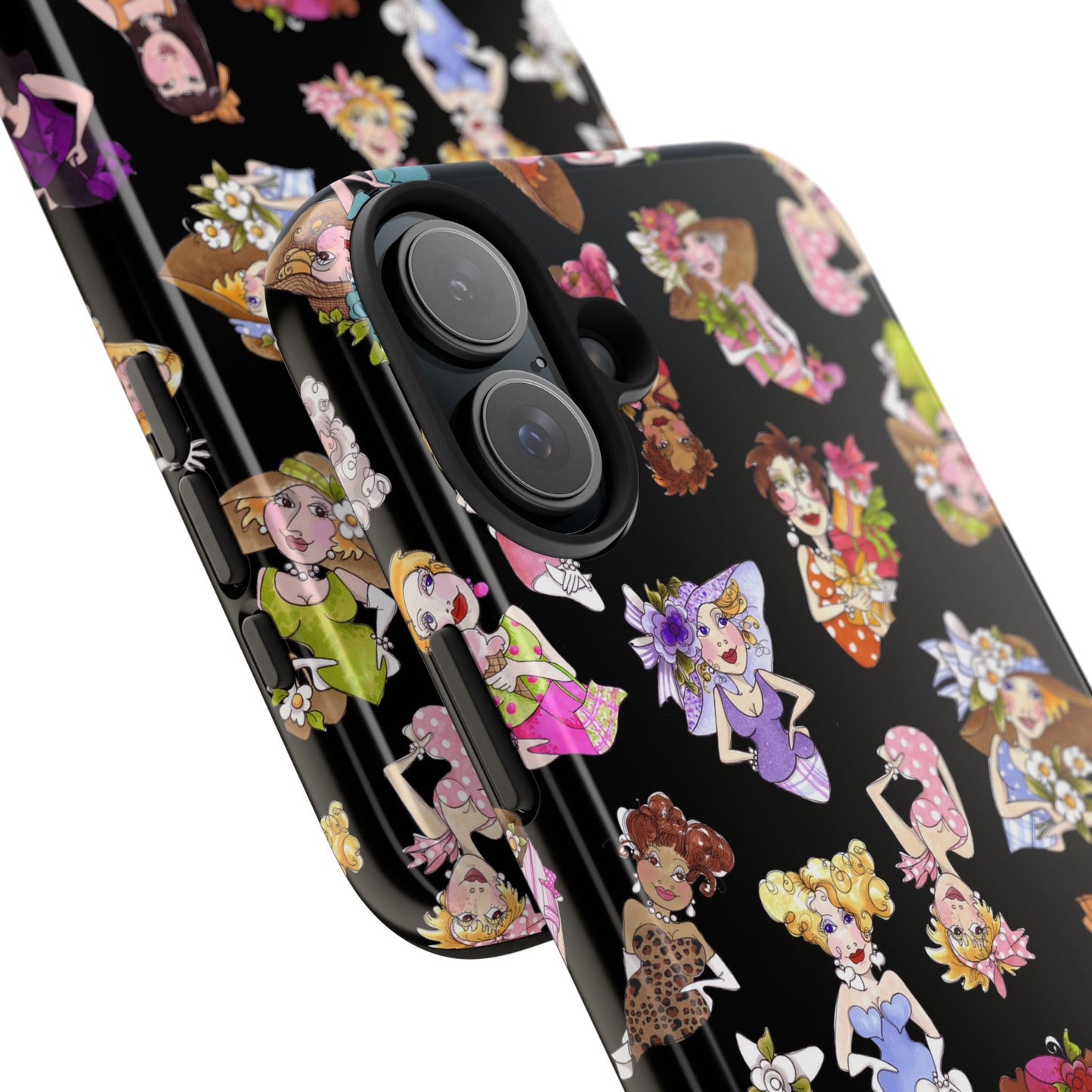 Fast Women Tossed Black Phone Case