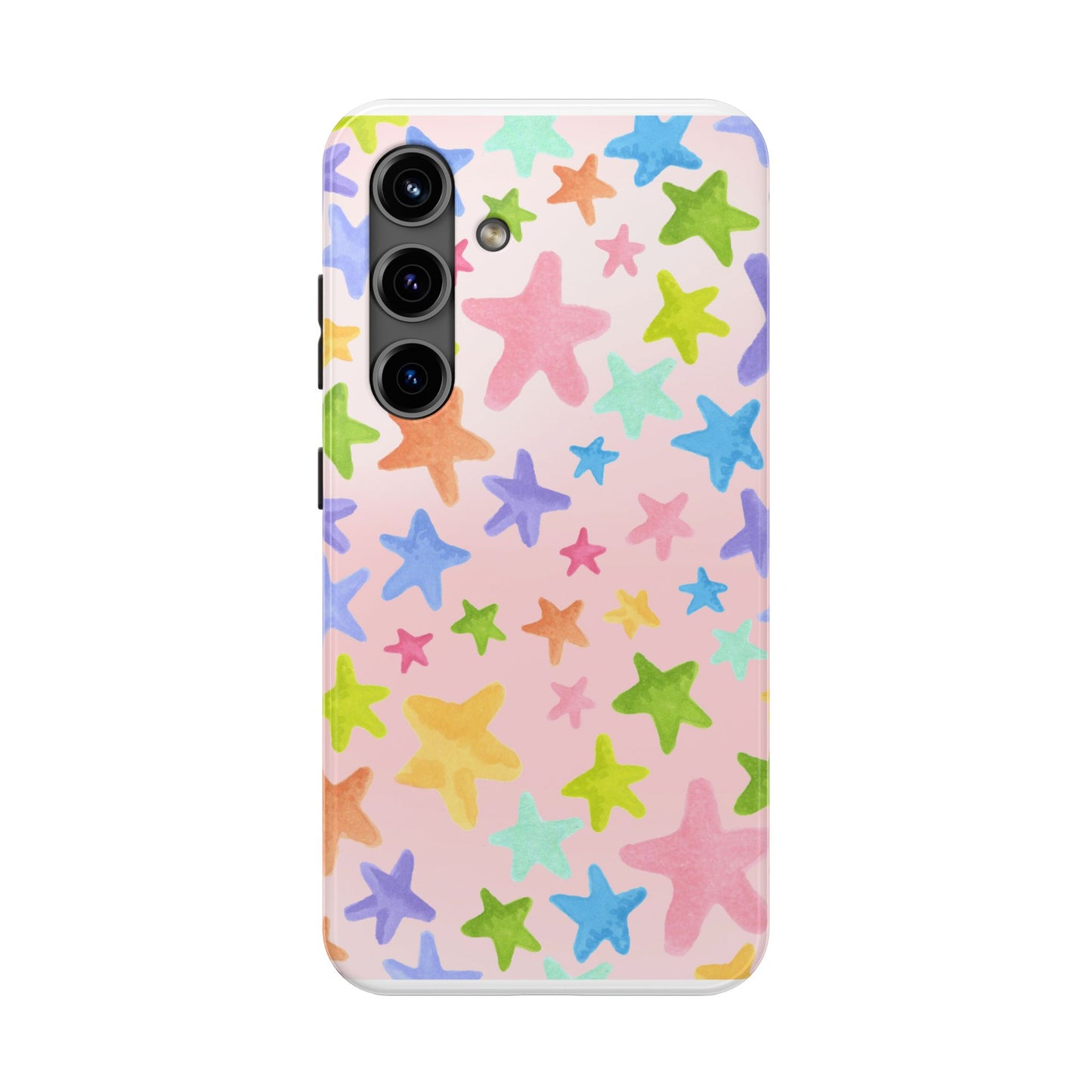 Happy Stars Pink Phone Case