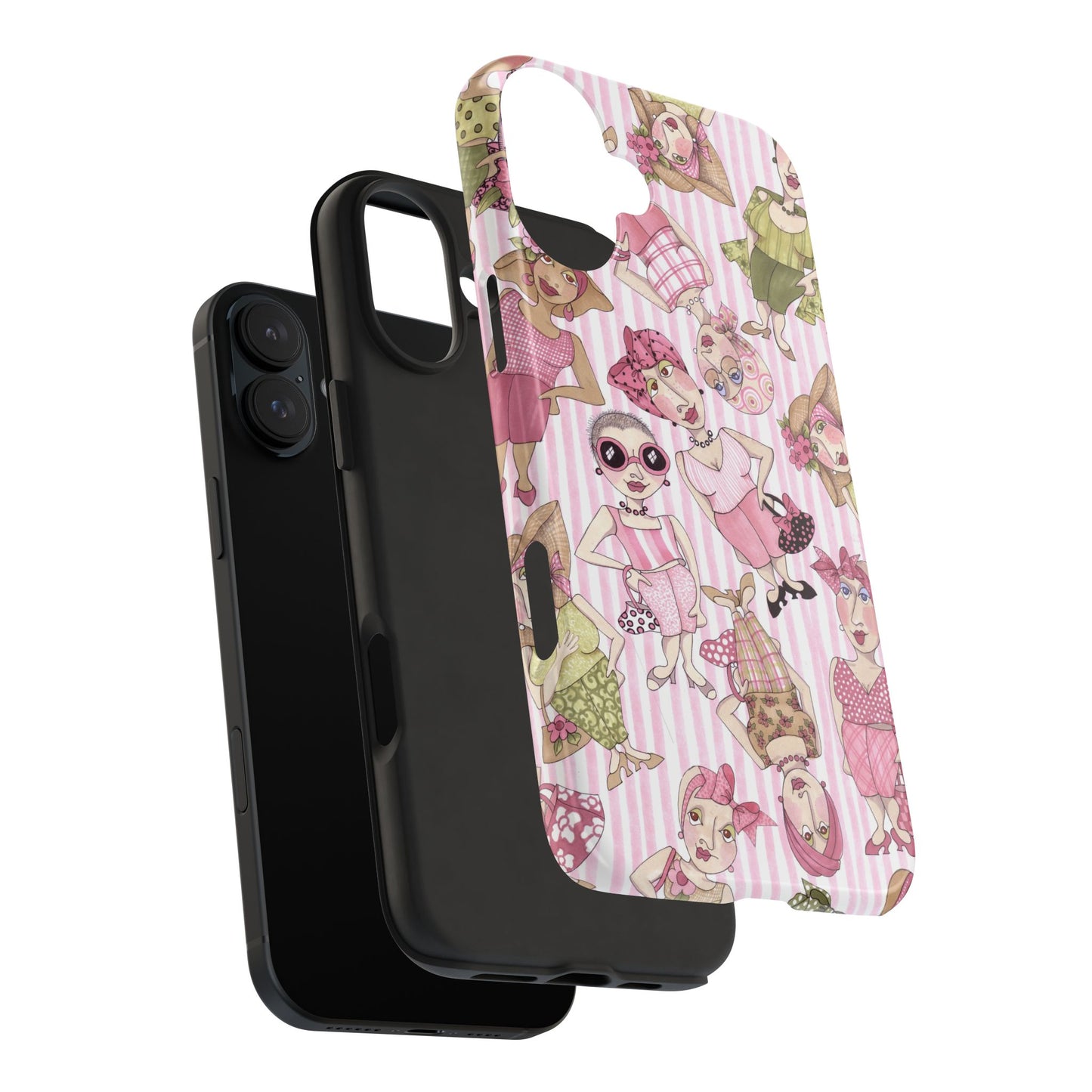 Tossed Ladies Pink Phone Case