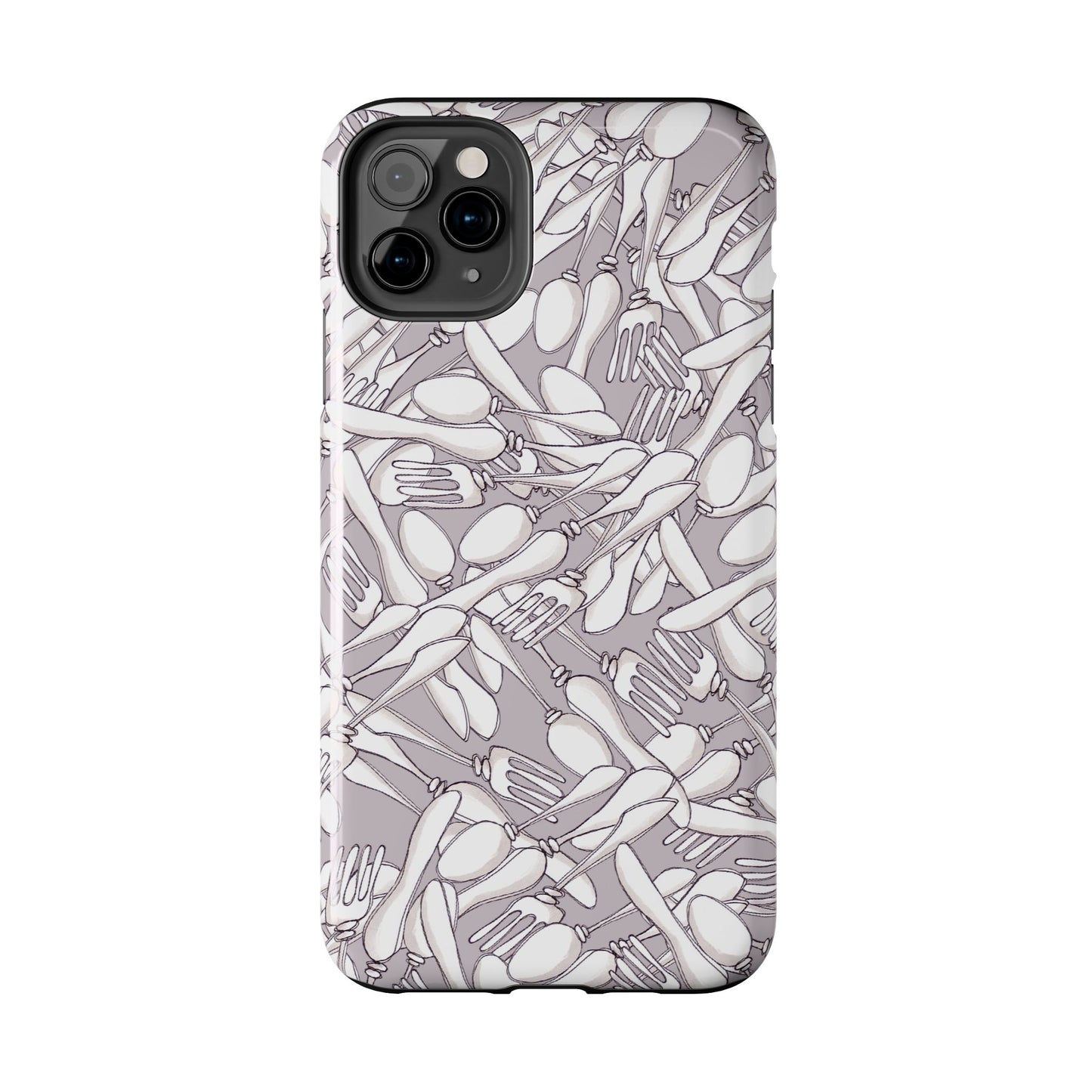 Silverware Wars Silver Phone Case