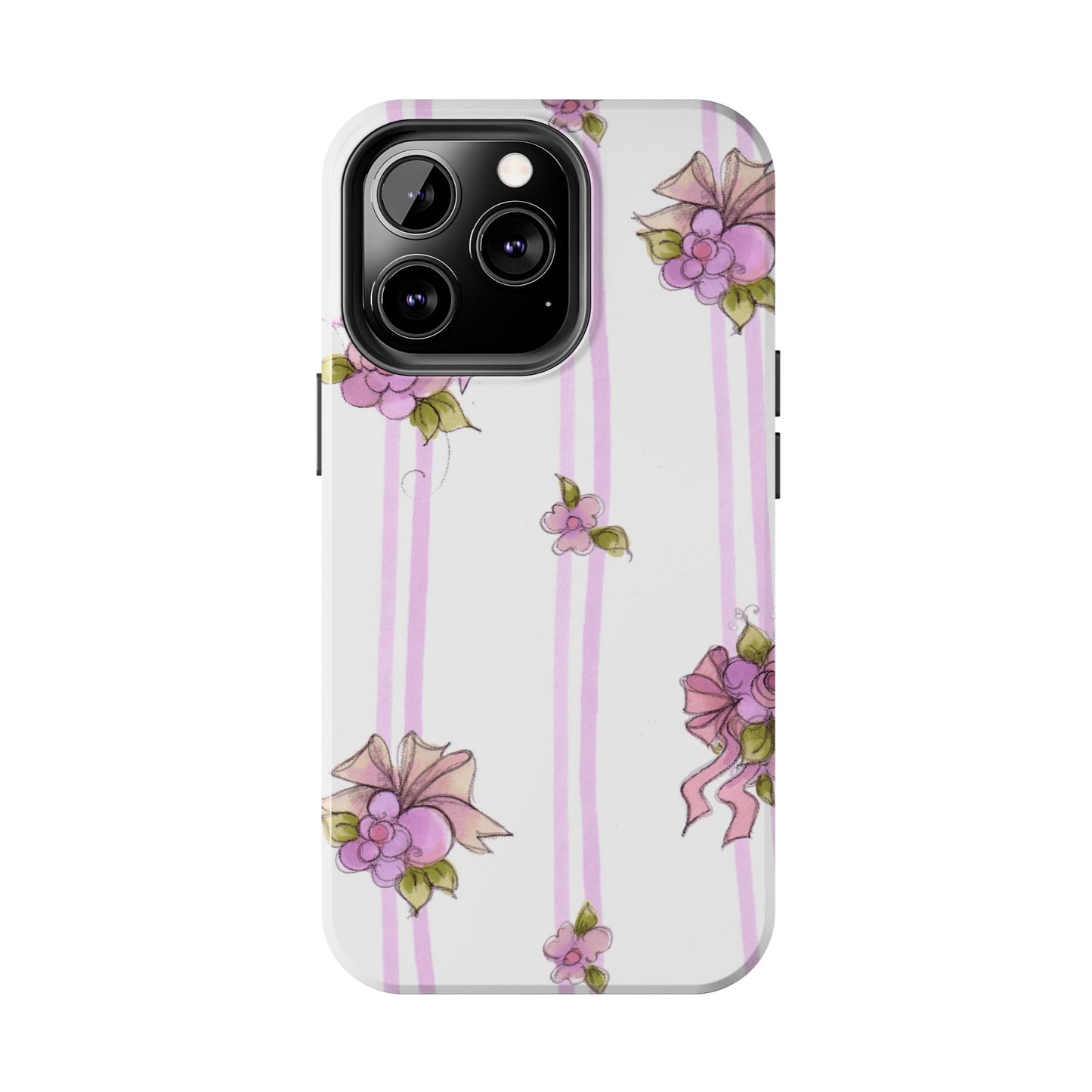 Flower Model Flower Stripe Phone Case