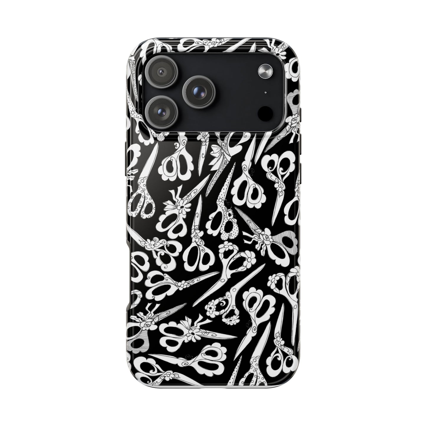 Scissor Blizzard Black Phone Case