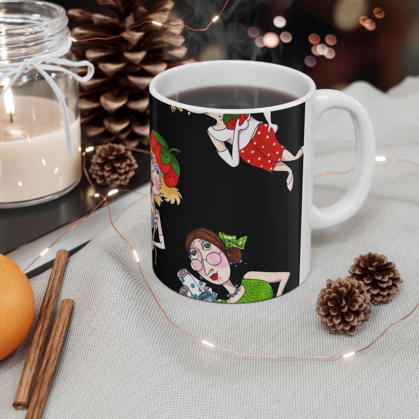 Fun Ladies Tossed Black Cup