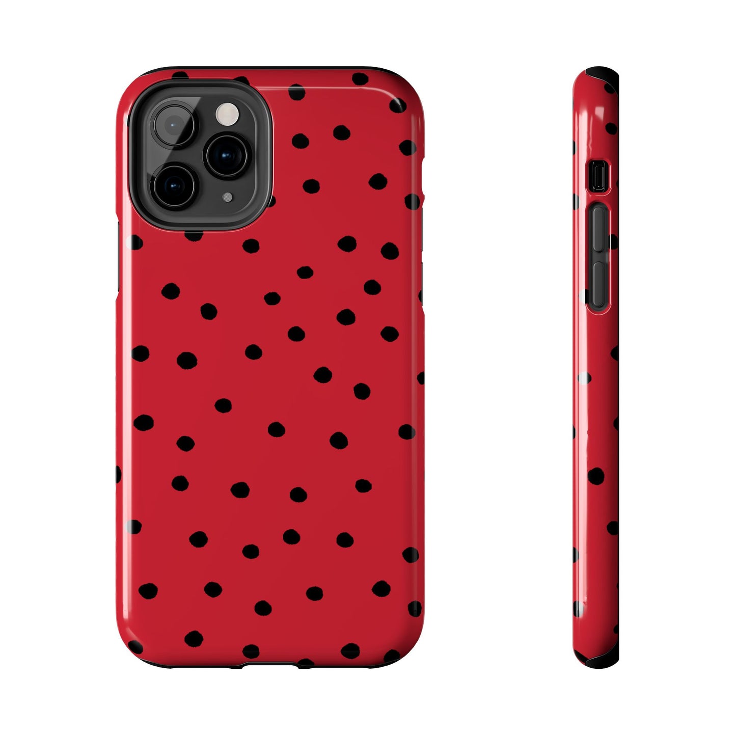 Dinky Dots Red / Black Phone Case