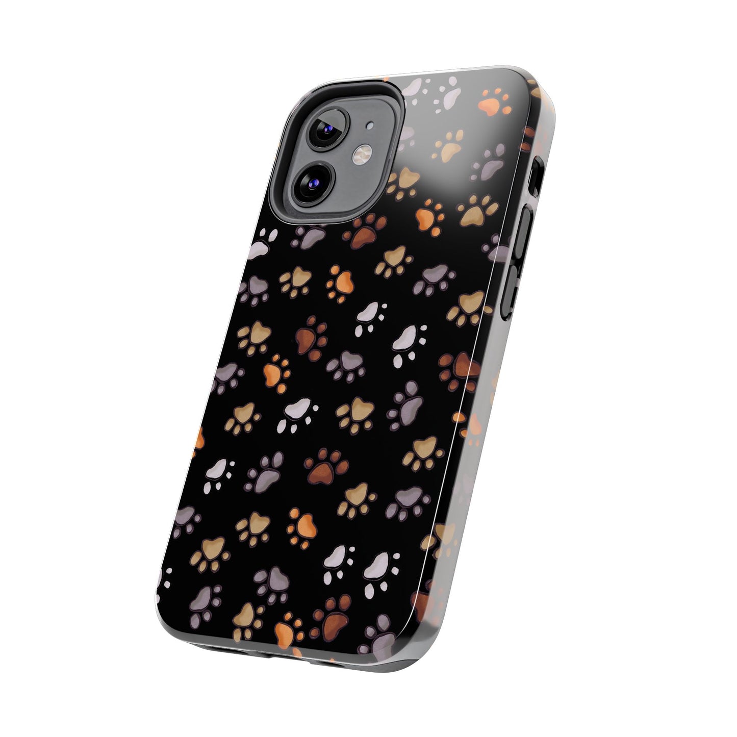 Puppy Paws Black Phone Case