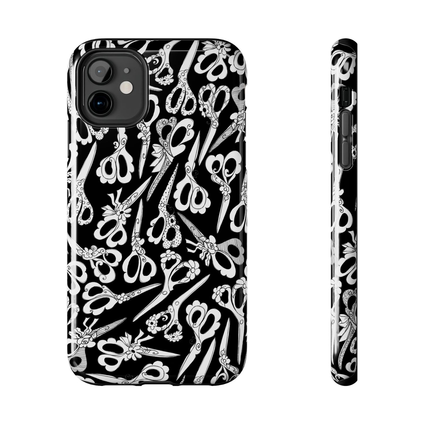Scissor Blizzard Black Phone Case