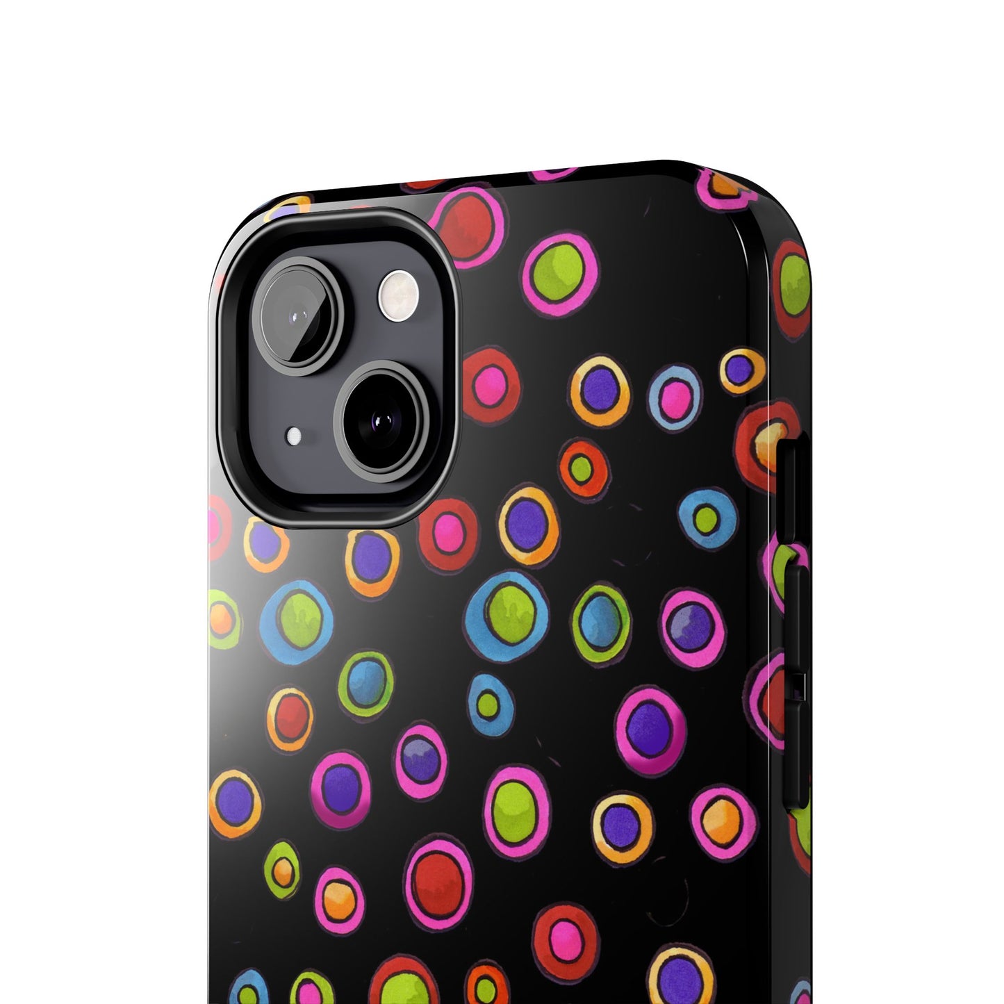 Dopey Dots Black Phone Case