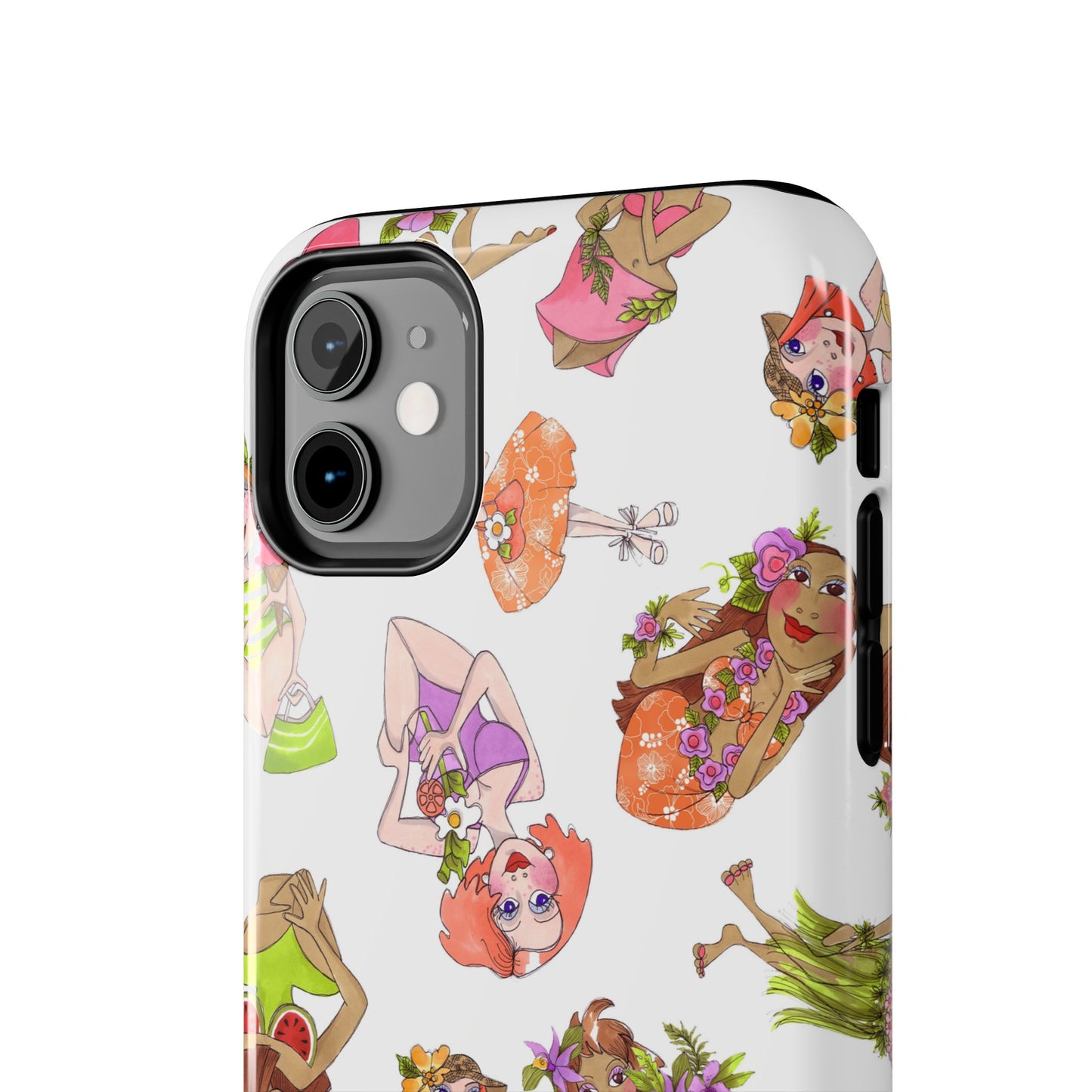 Island Toss White Phone Case