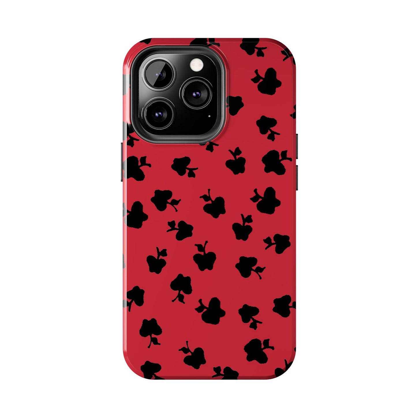 Happy Apples Red / Black Phone Case